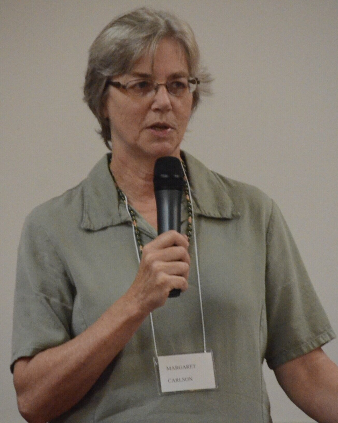 Margaret Carlson, First VP:  Programs, introduces Dr. Anne Rasmussen