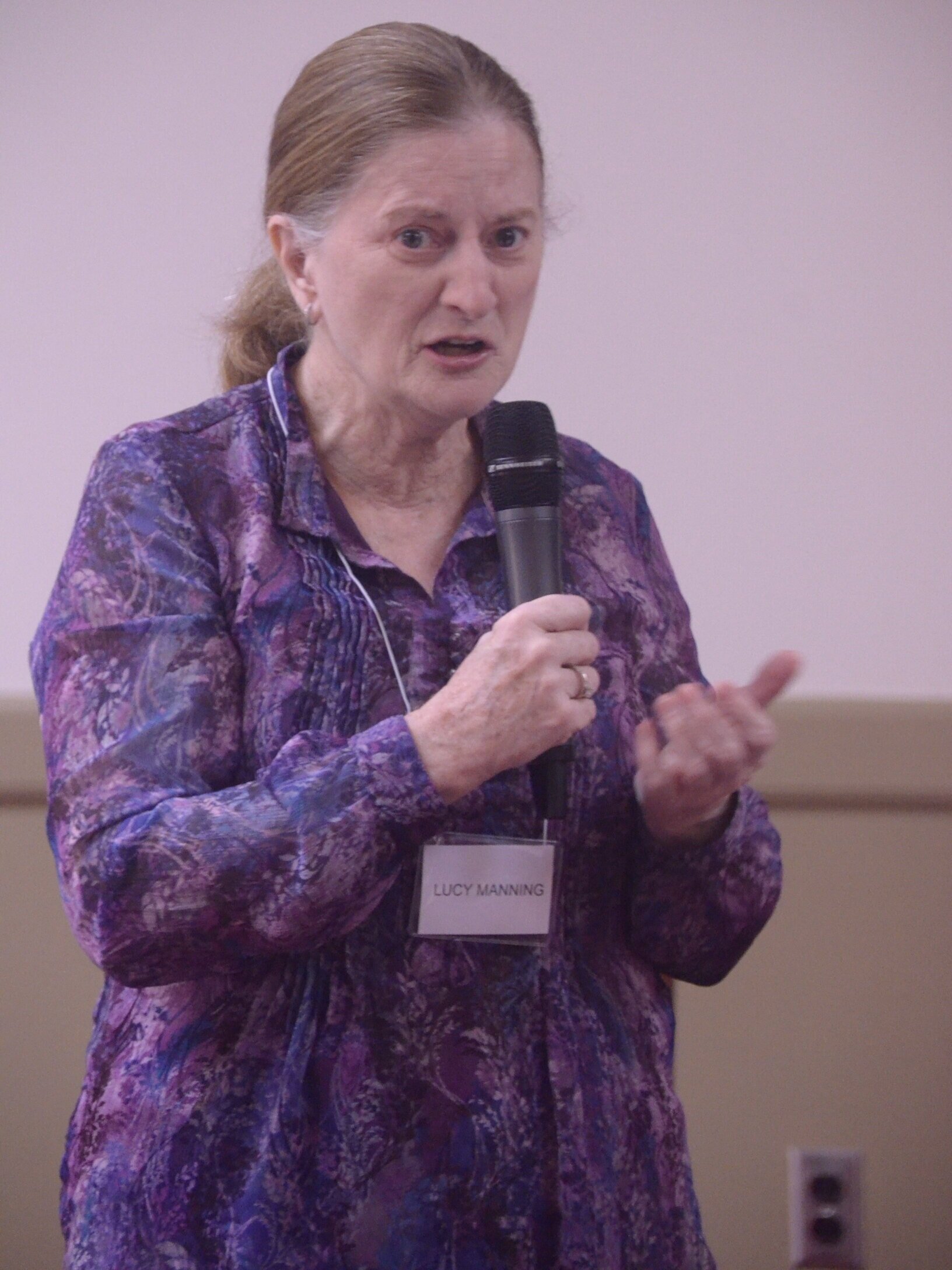Lucy Manning, GIA Auditions Chair, thanks volunteers for their service during the March 12th Auditions