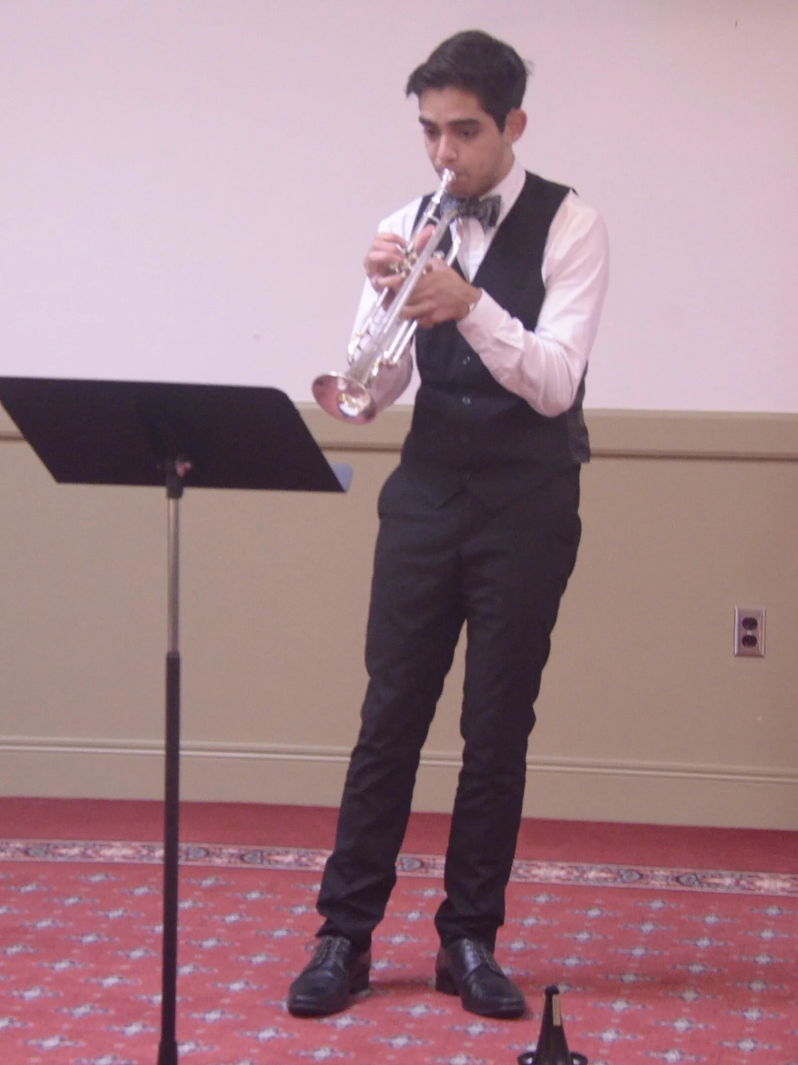 Sr. D.:  Hamed Barbarji, trumpet; First Prize, Outstanding Performance Award of $1000; Kathy Exton P:rize of $500