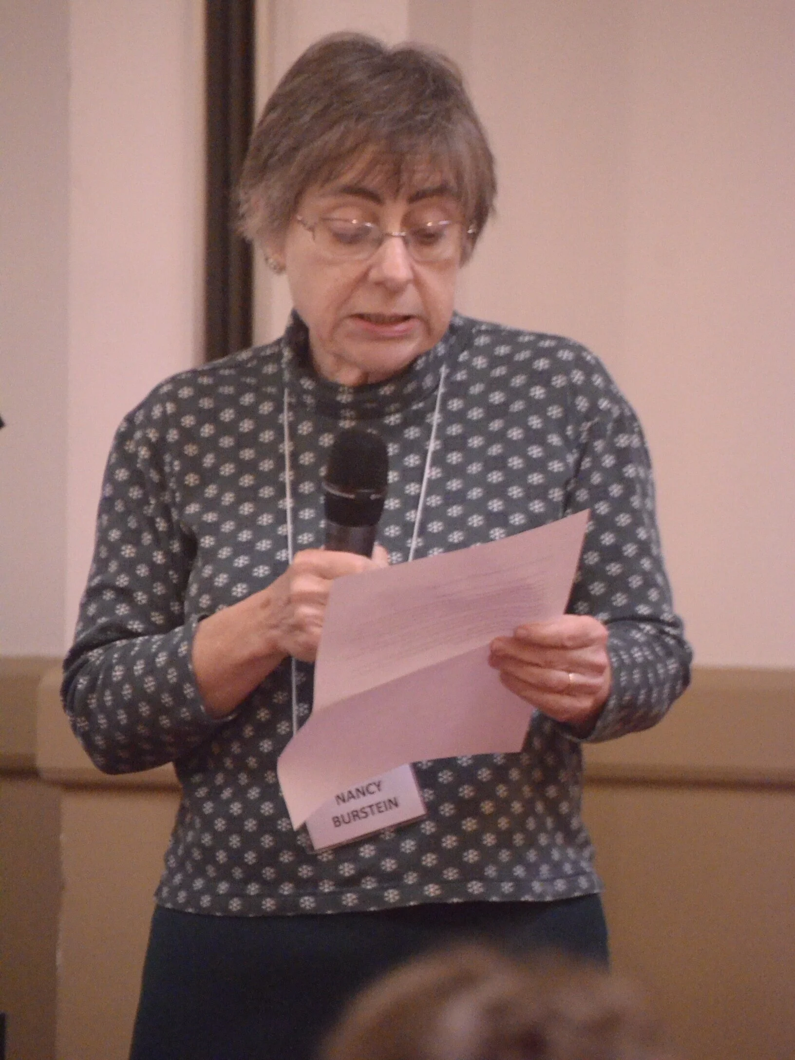 Nancy Burnstein, Second VP: Membership, shares membership news