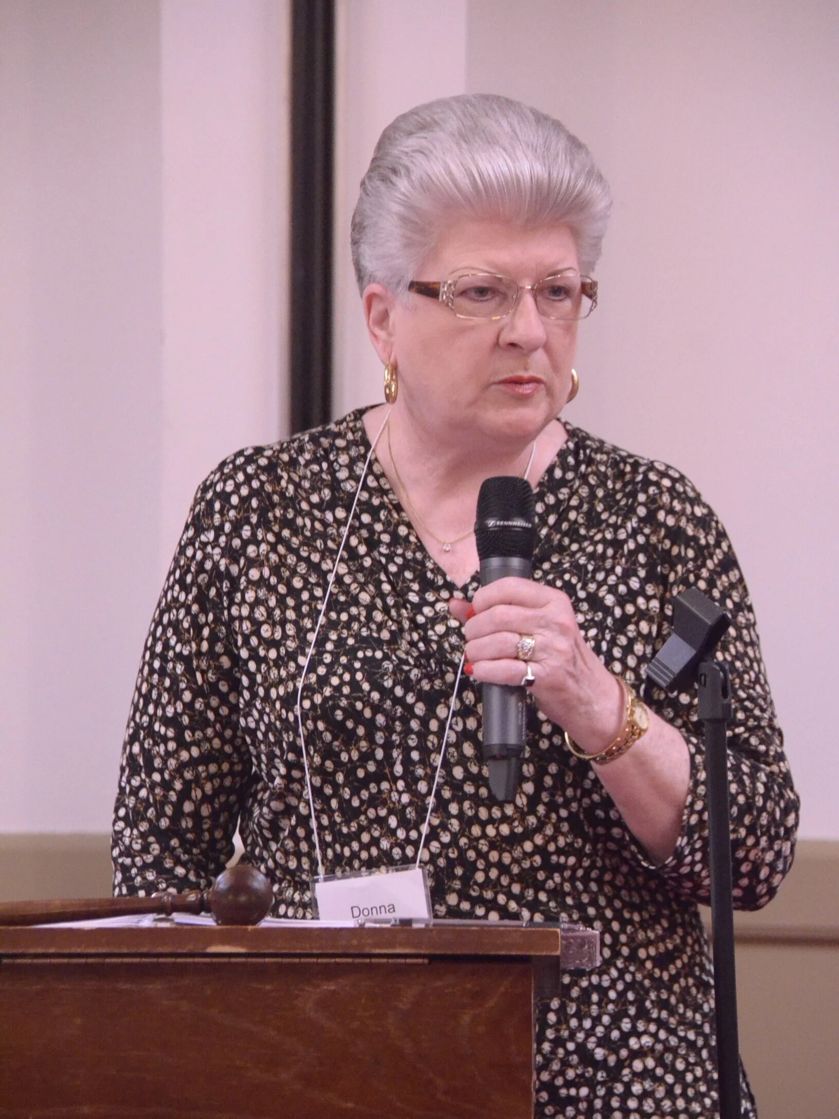 April 19th Monthly Meeting: Donna Herman, President, welcomes WMC members and guests