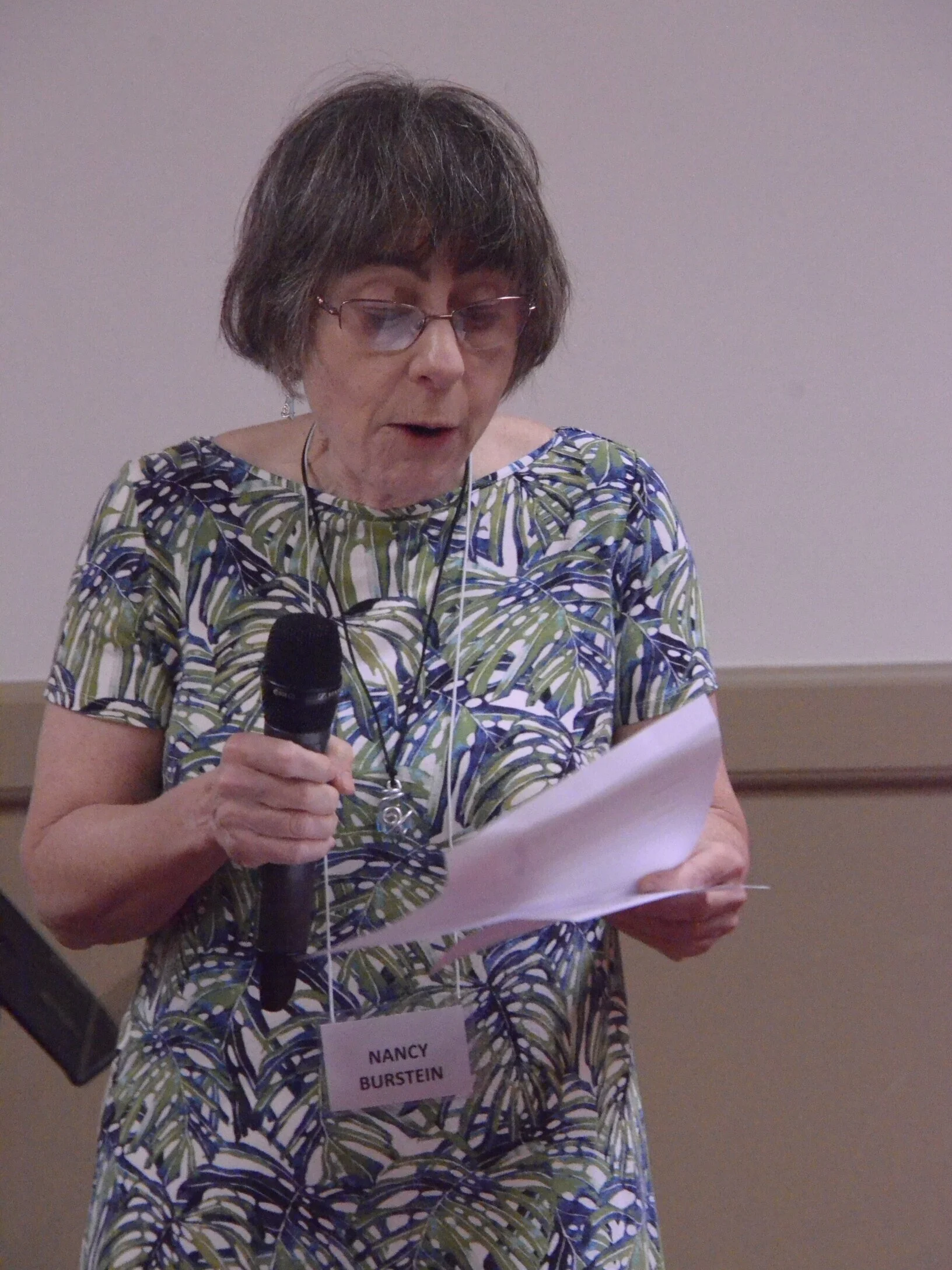 Nancy Burstein, Second VP: Membership, shares membership news