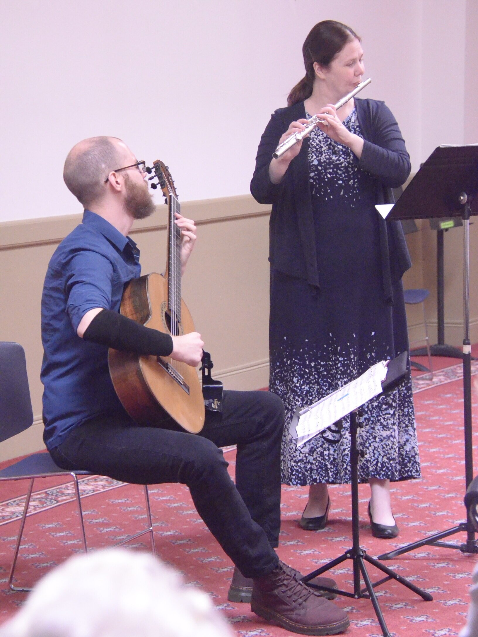 Todd Holcomb and Wayla Chambo perform classical and folk inspired musical selections