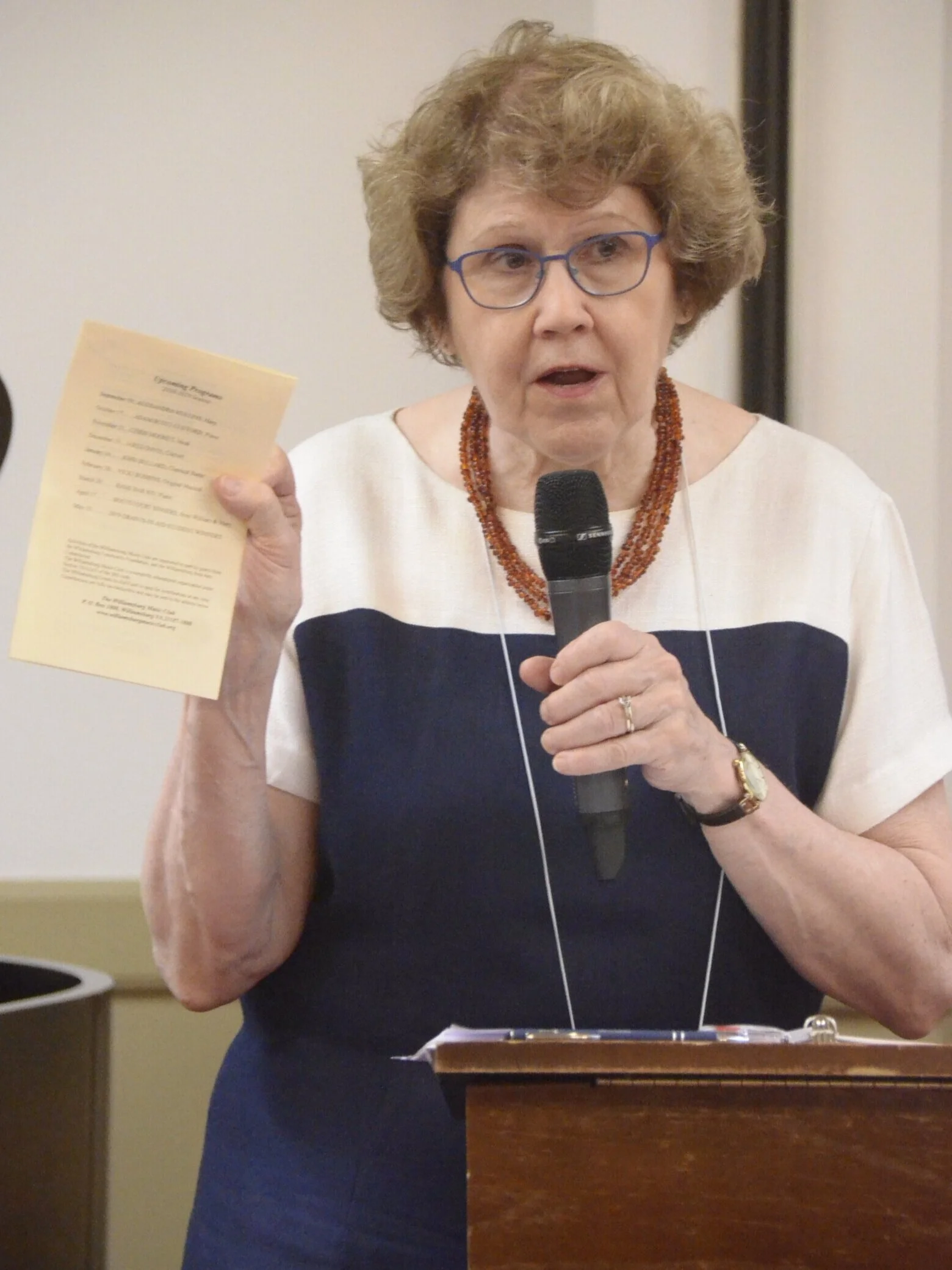 Charlene Campbell, First VP: Program, speaks about 2018-2019 Musicales
