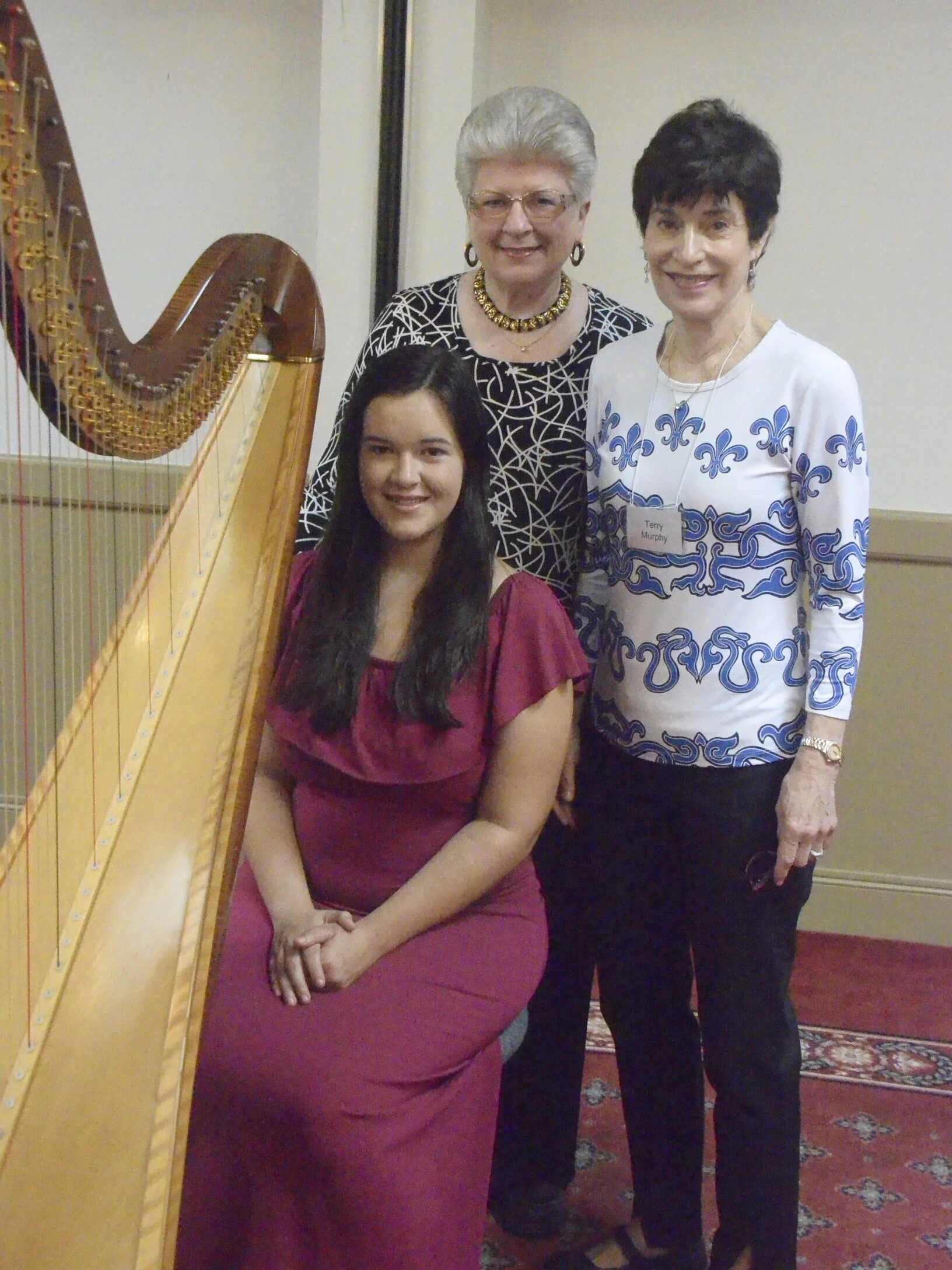 Alexandra, Donna Herman, President, and Terry Murphy, First VP: Programs