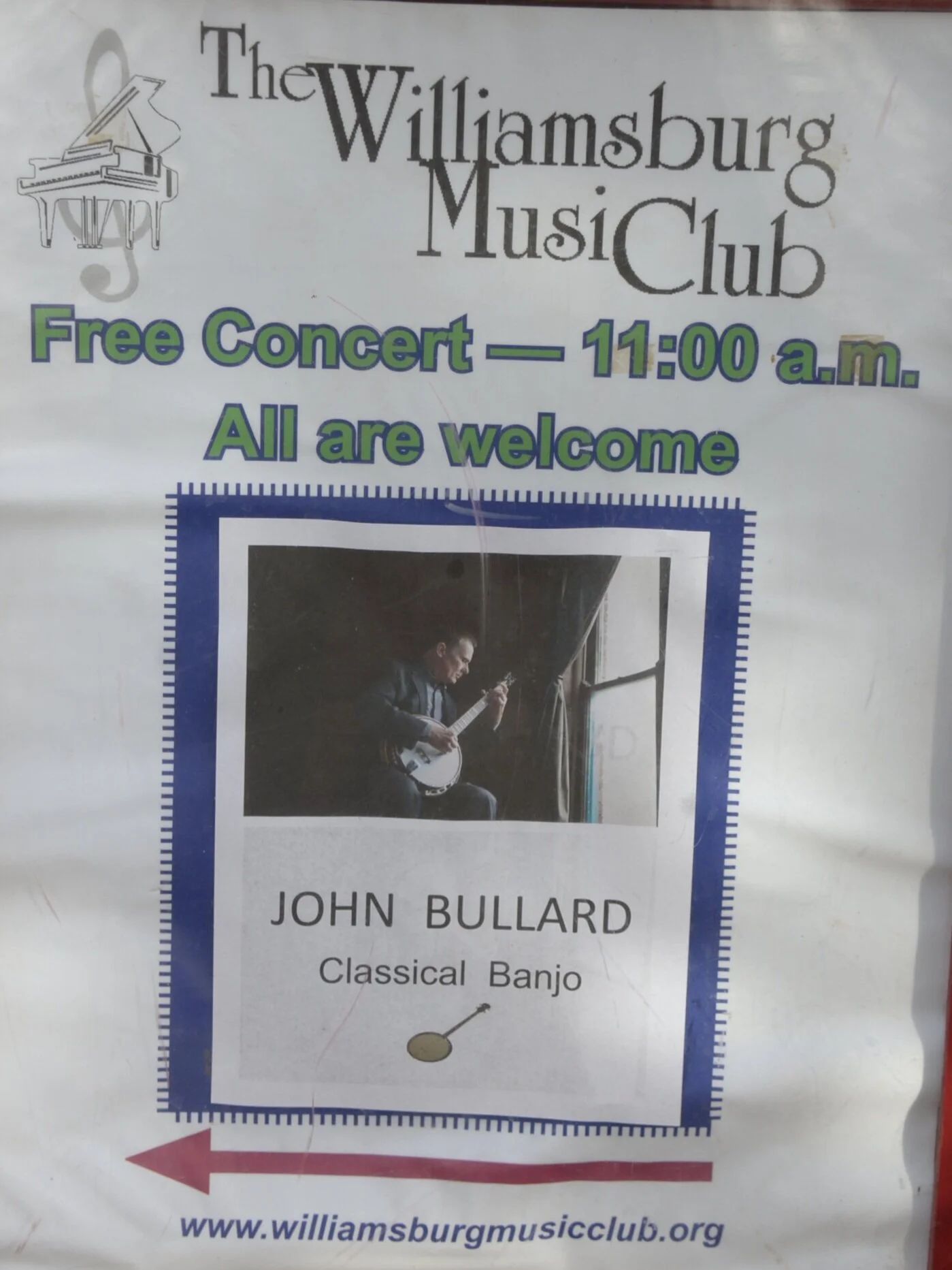 Jan 23rd Monthly Meeting and Musicale: John Bullard, Classical Banjo