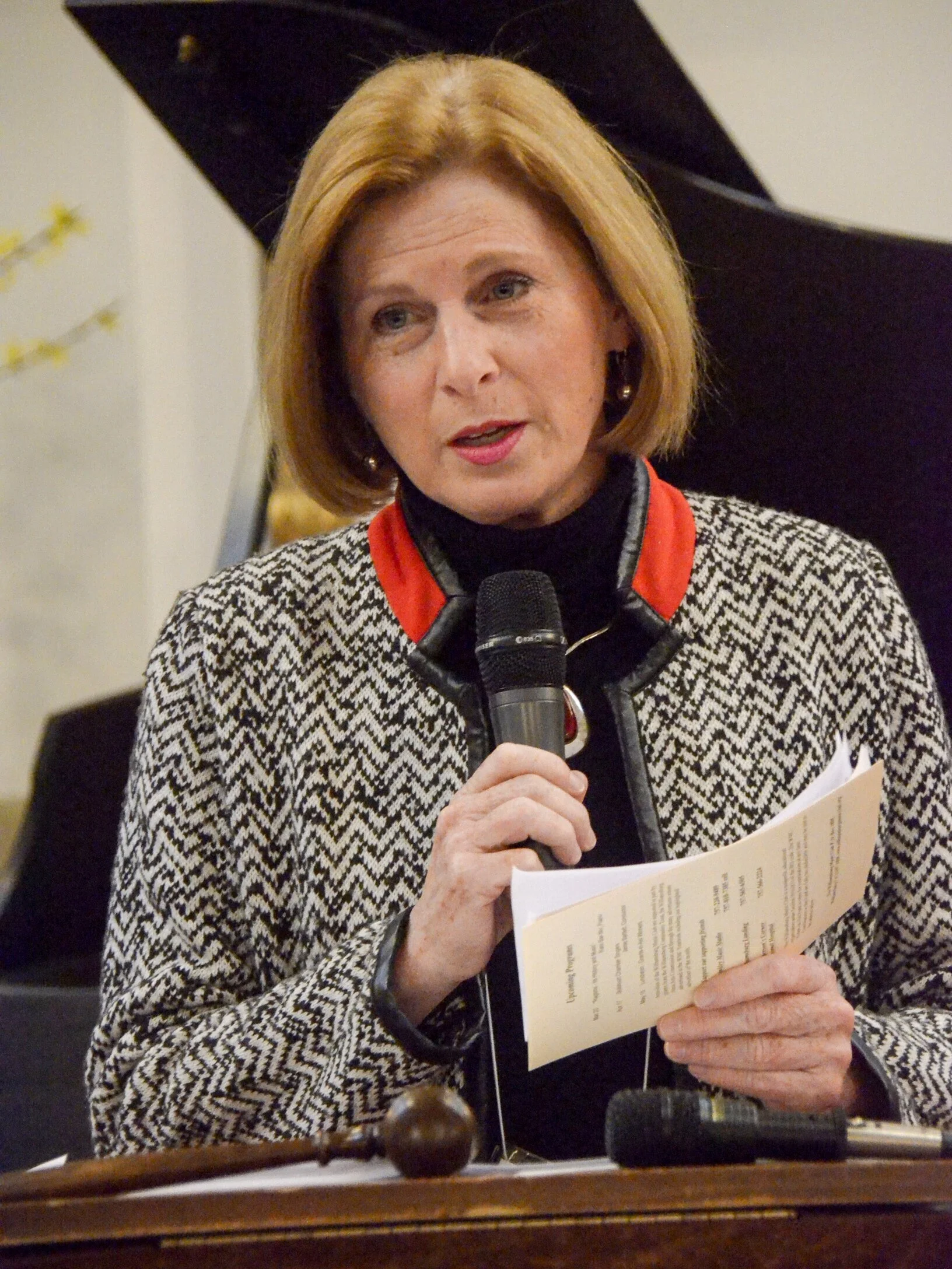 Alisa Bohon, GIA Chair, invites members to attend the March 9th GIA Auditions at Ewell Hall