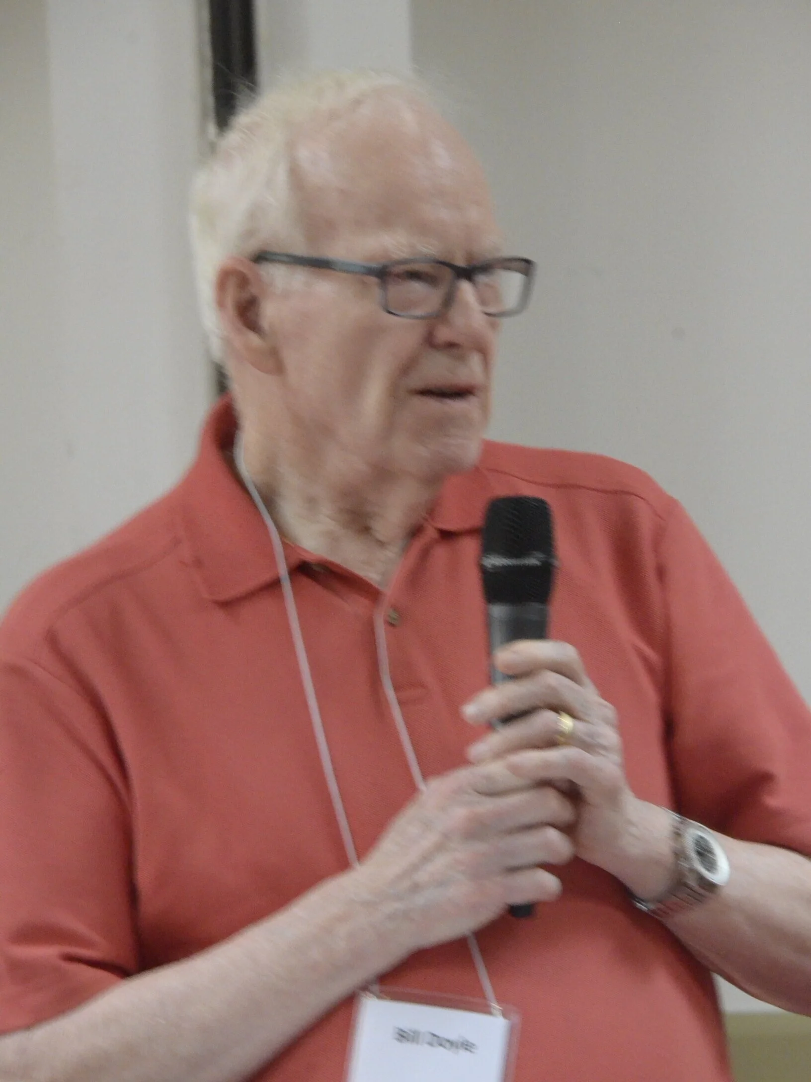 Bill Doyle, Parliamentarian, conducts election of 2019-2020 Officers