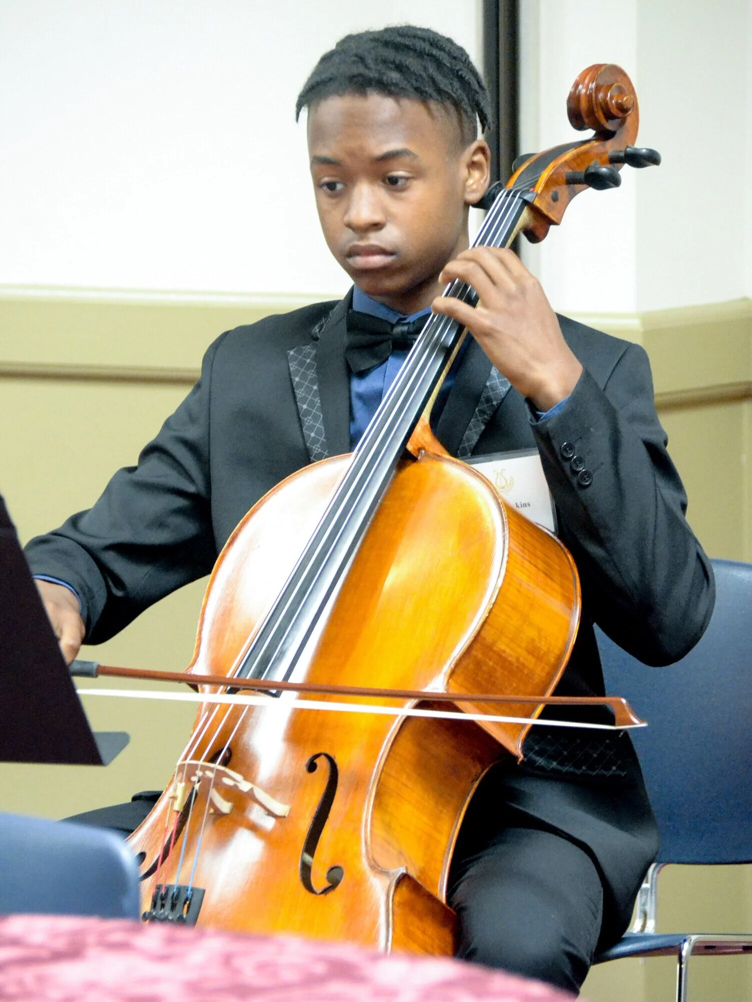 Jr. D., 2016: Brelan Jenkins, cello; Honorable Mention and Encouragement Award
