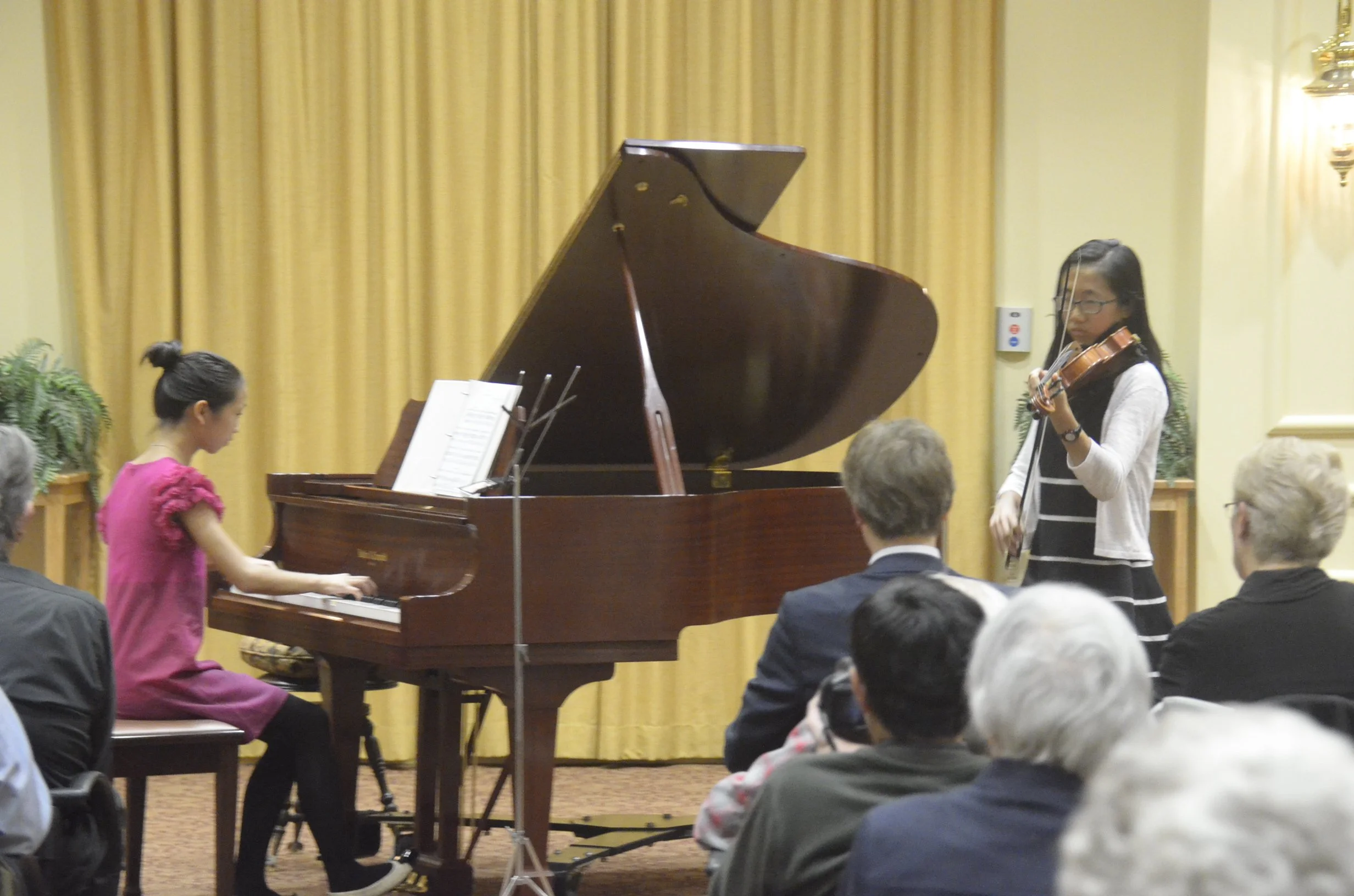 Anna Zhang, Piano; and Samantha Zhang, Violin