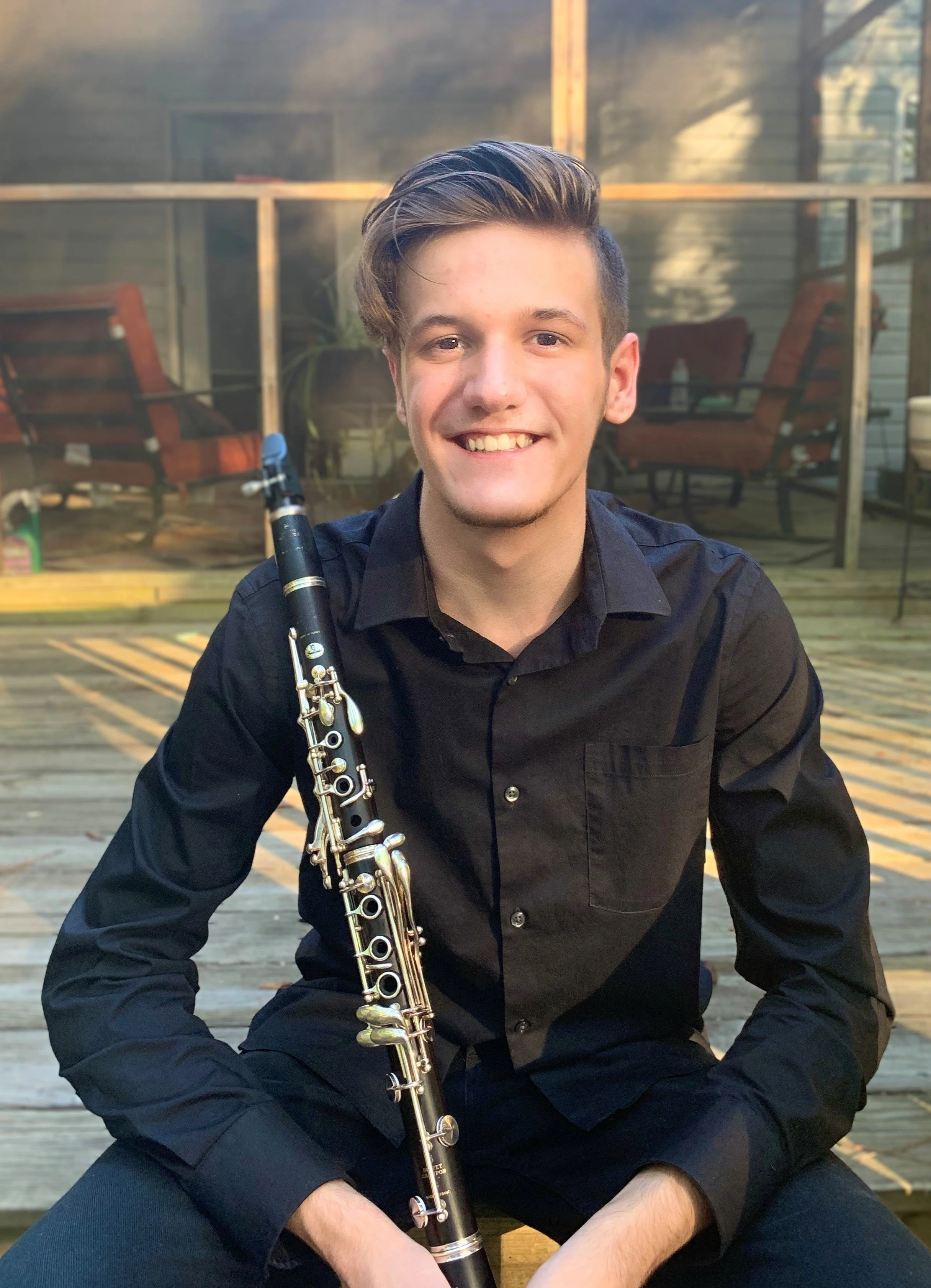Senior Award, Kathy Exton Prize of $500:  Hunter LaFreniere, Clarinet