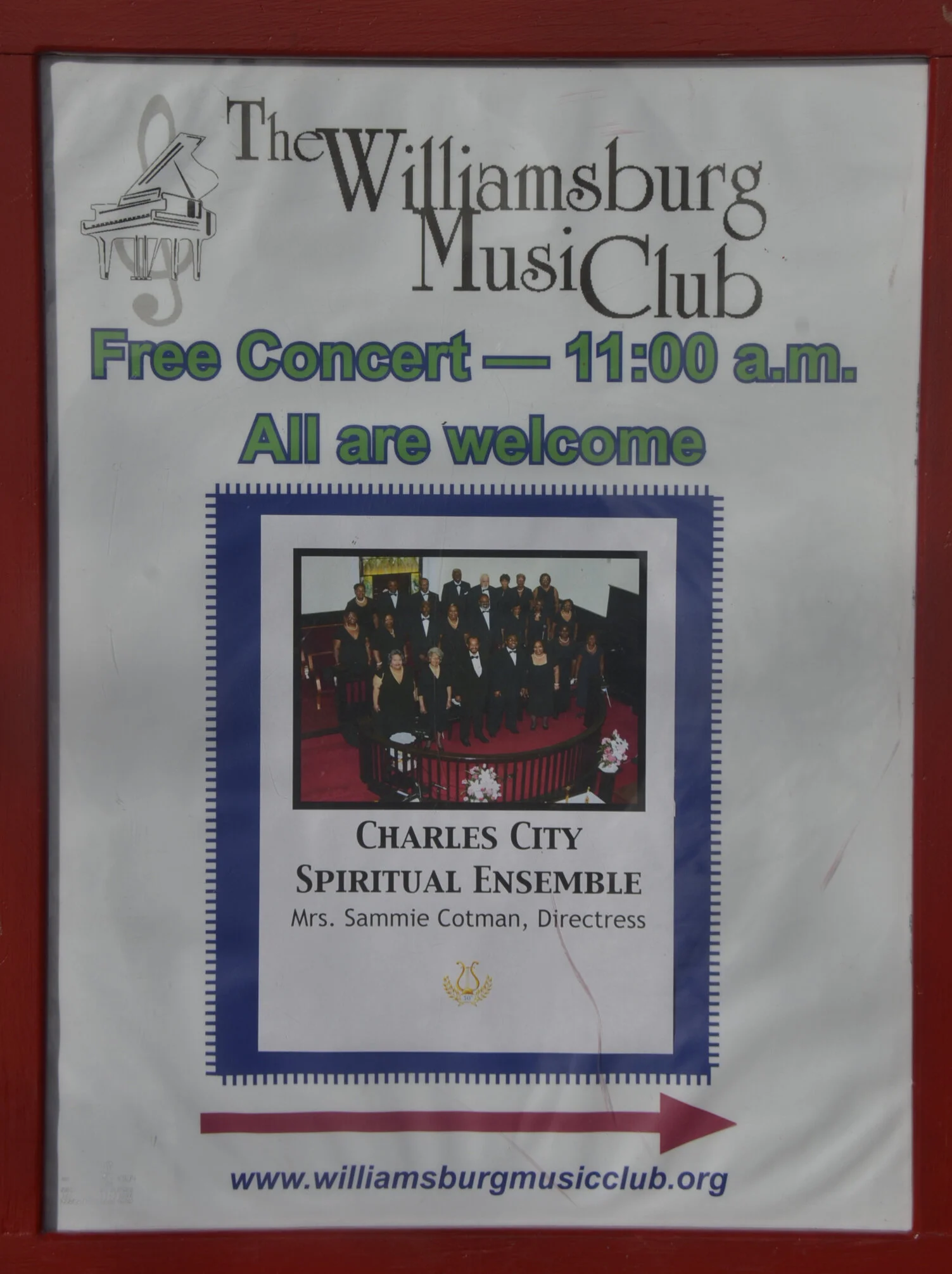 March 18th:  WMC presents Charles City Spiritual Ensemble