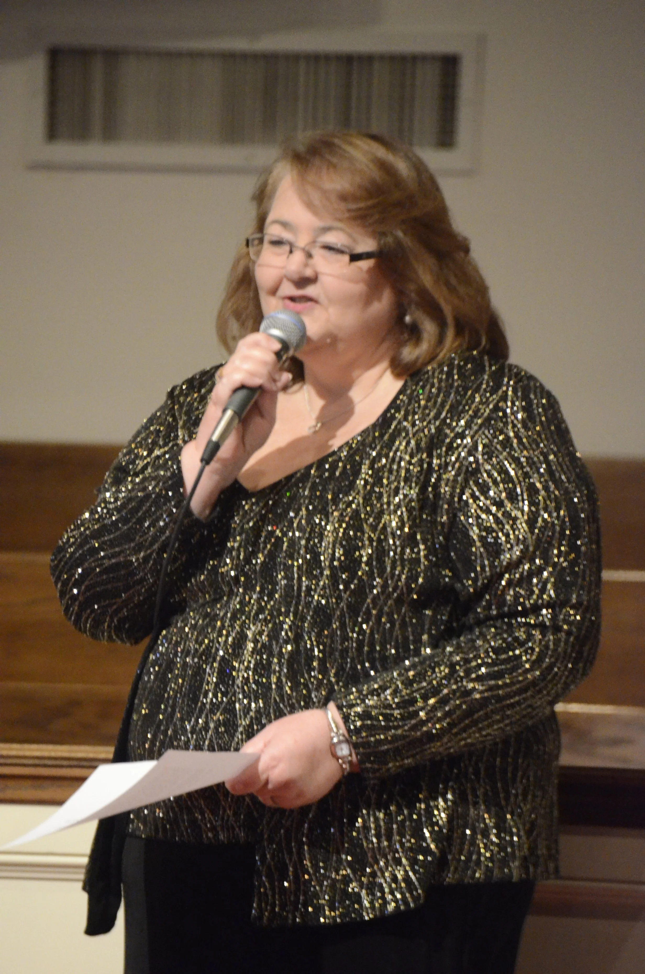 "Divertiment 6…Music for Life" on Sat, Jan 31st, at Walnut Hills Baptist Church:  Myrna Brinkley, WAMT PooBah, welcomes guests 