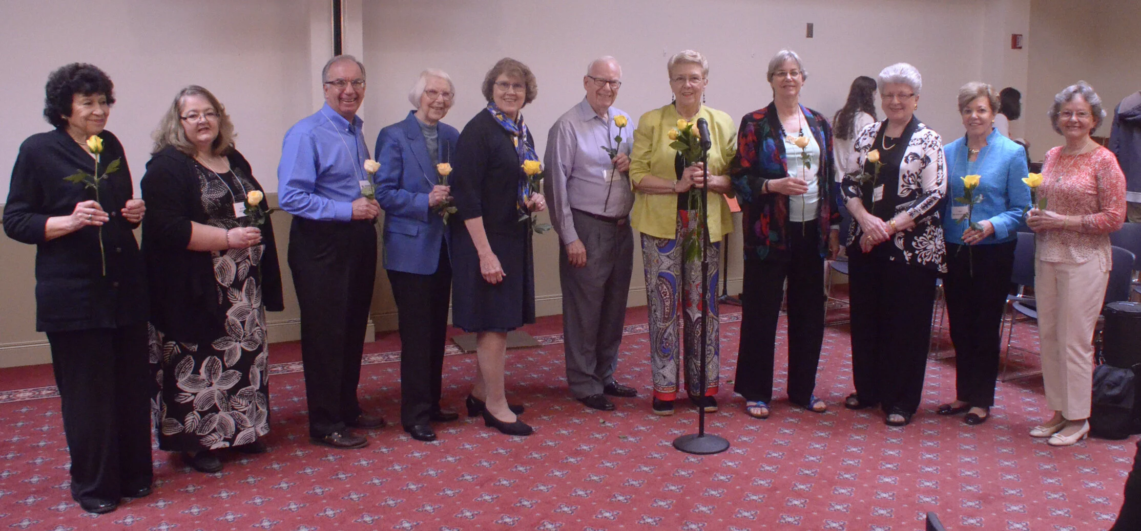 2014-2016 and 2016-2018 Board members L to R: Mim Hettler, Myrna Brinkley, Bill Herman, Jean Blackall, Charlene Campbell, Bill Doyle, Rosanne Reddin, Margaret Carlson, Donna Herman, Joan Brockenbrough, Sylvia Lynn