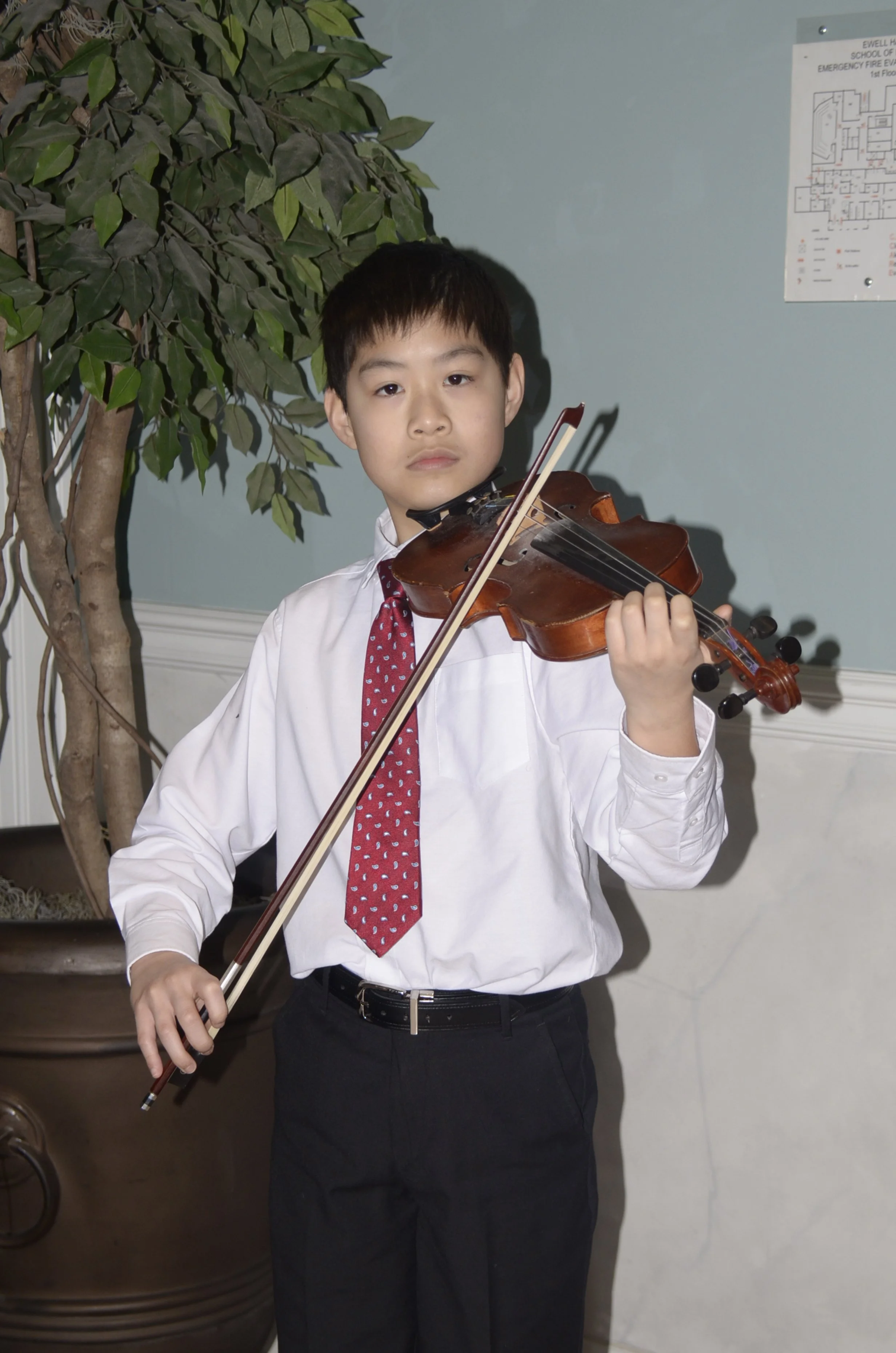 Jr. D.:  Matthew Fan, Violin; Honorable Mention and Encouragement Award of $300
