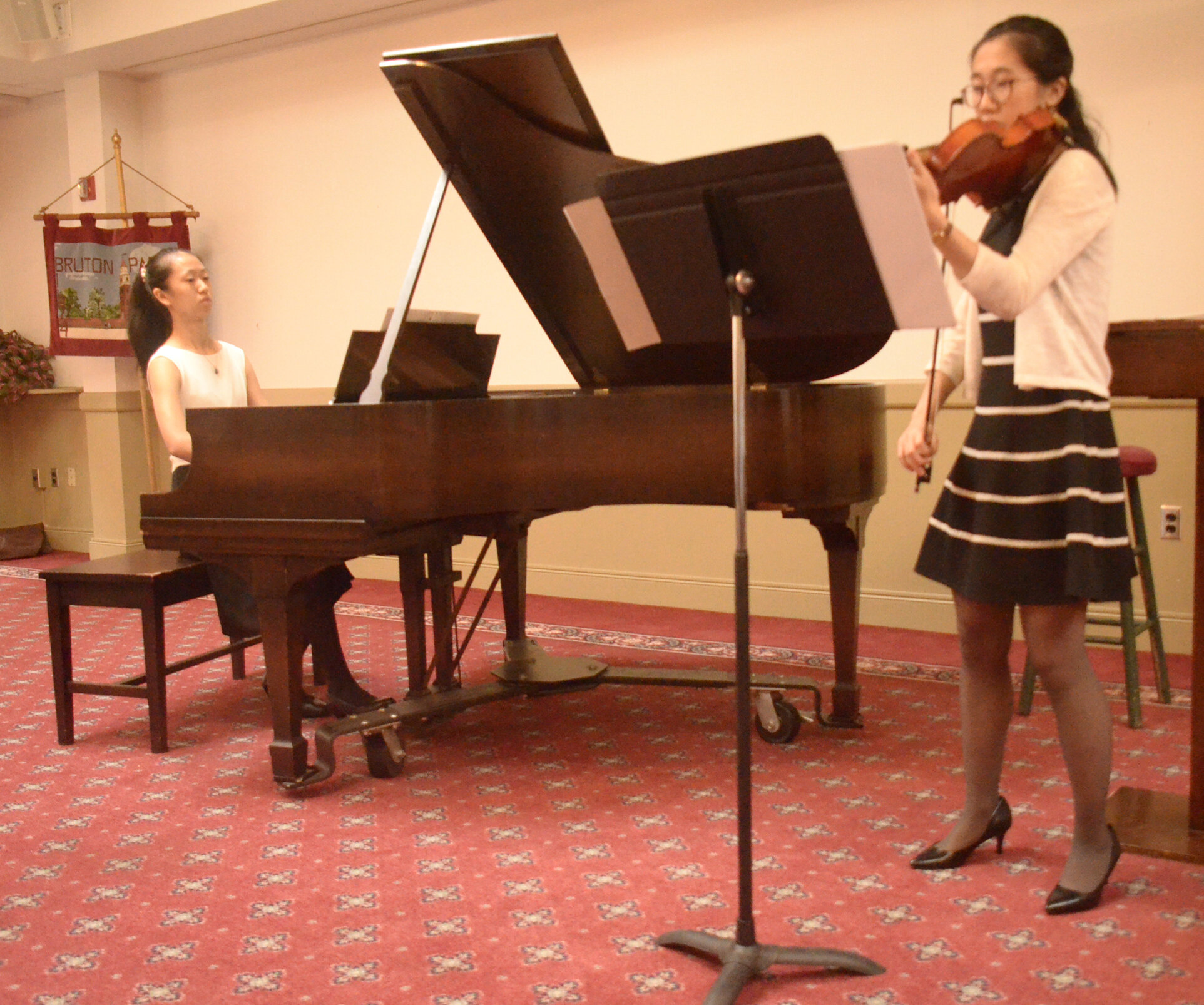 Samantha Zhang, violin; Anna Zhang, piano