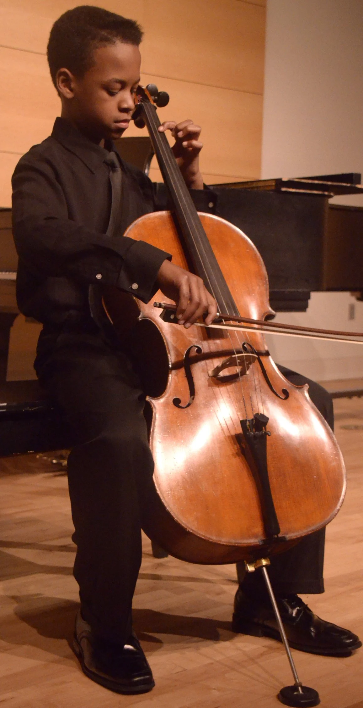 Jr. D.:  Brelan Jenkins, Cello; Honorable Mention and Encouragement Award of $200