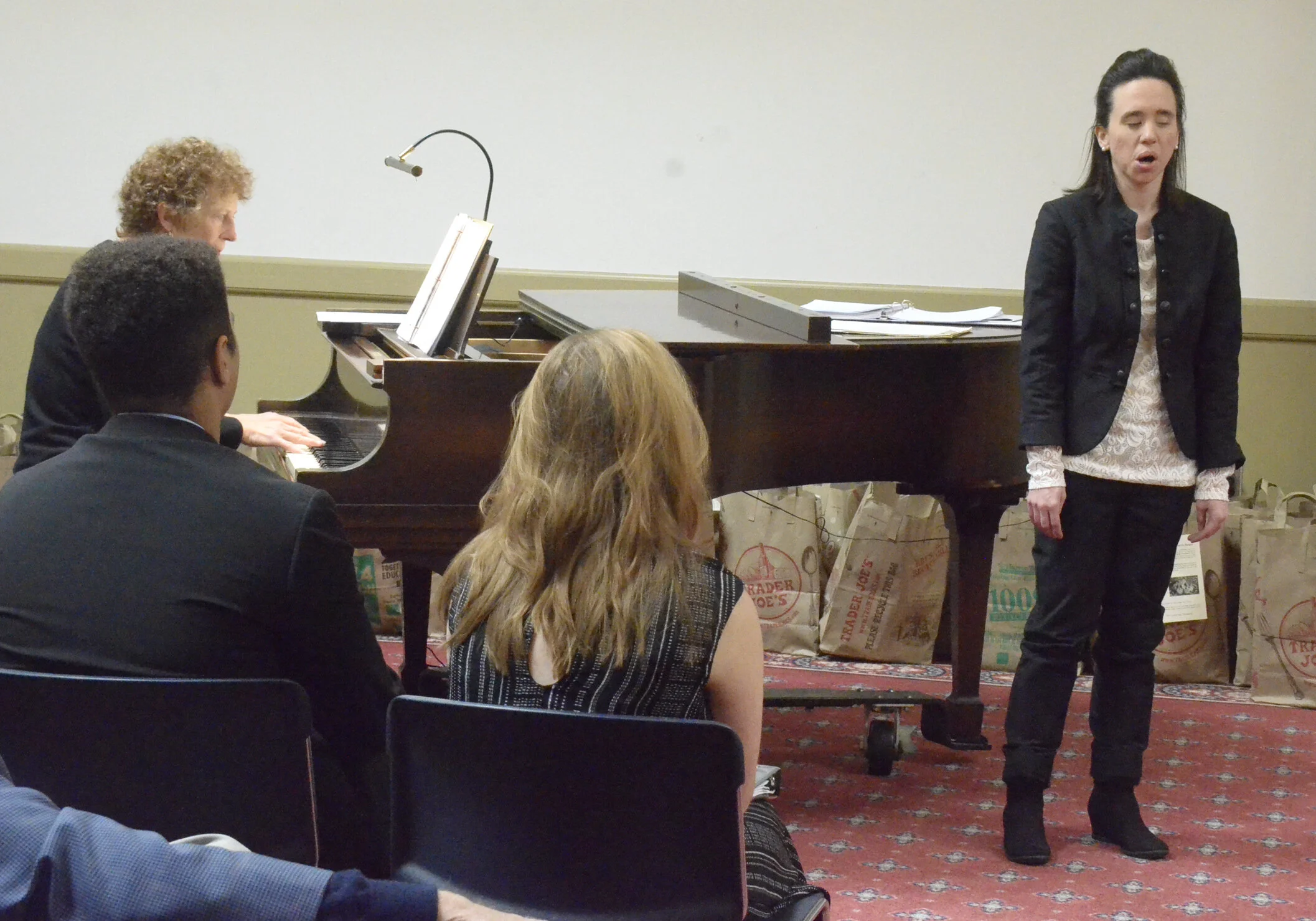 Kaitlyn Gallagher, soprano, performs Extinguish My Eyes, by Leonard Bernstein; Rebecca Davy (accompanist)
