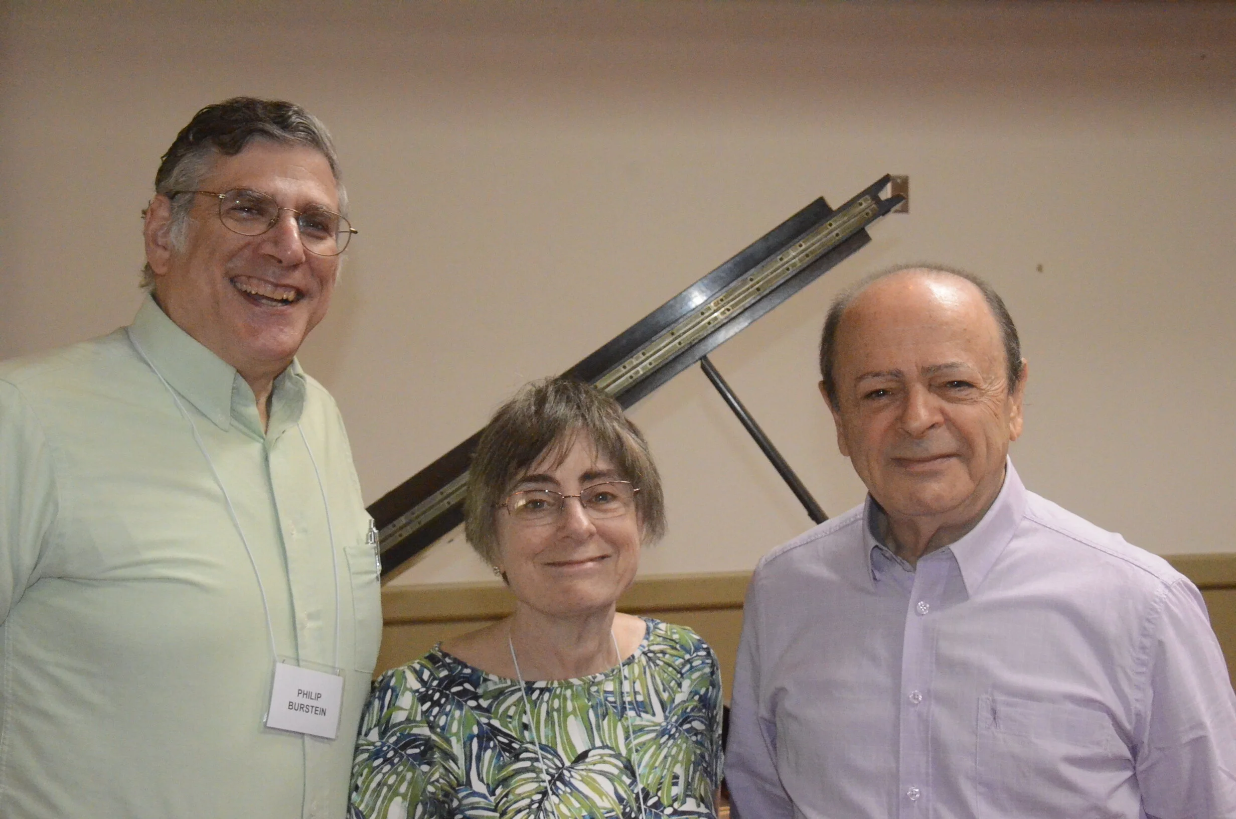 Philip Burnstein, WMC Treasurer, and Nancy Burnstein, Second VP:  Programs, and Rami Bar-Niv