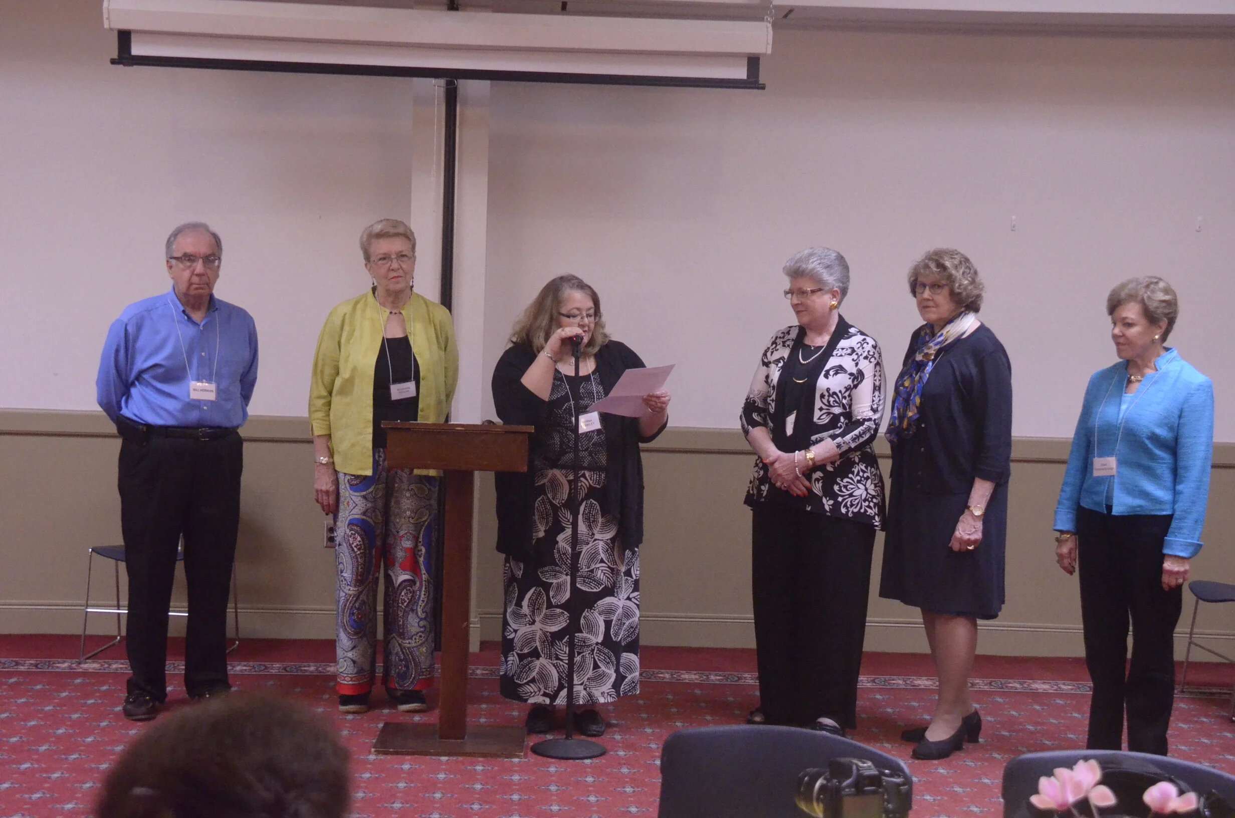 2016-2018 Executive Committee:  Bill Herman, Rosanne Reddin, Donna Herman, Charlene Campbell, Joan Brockenbrough