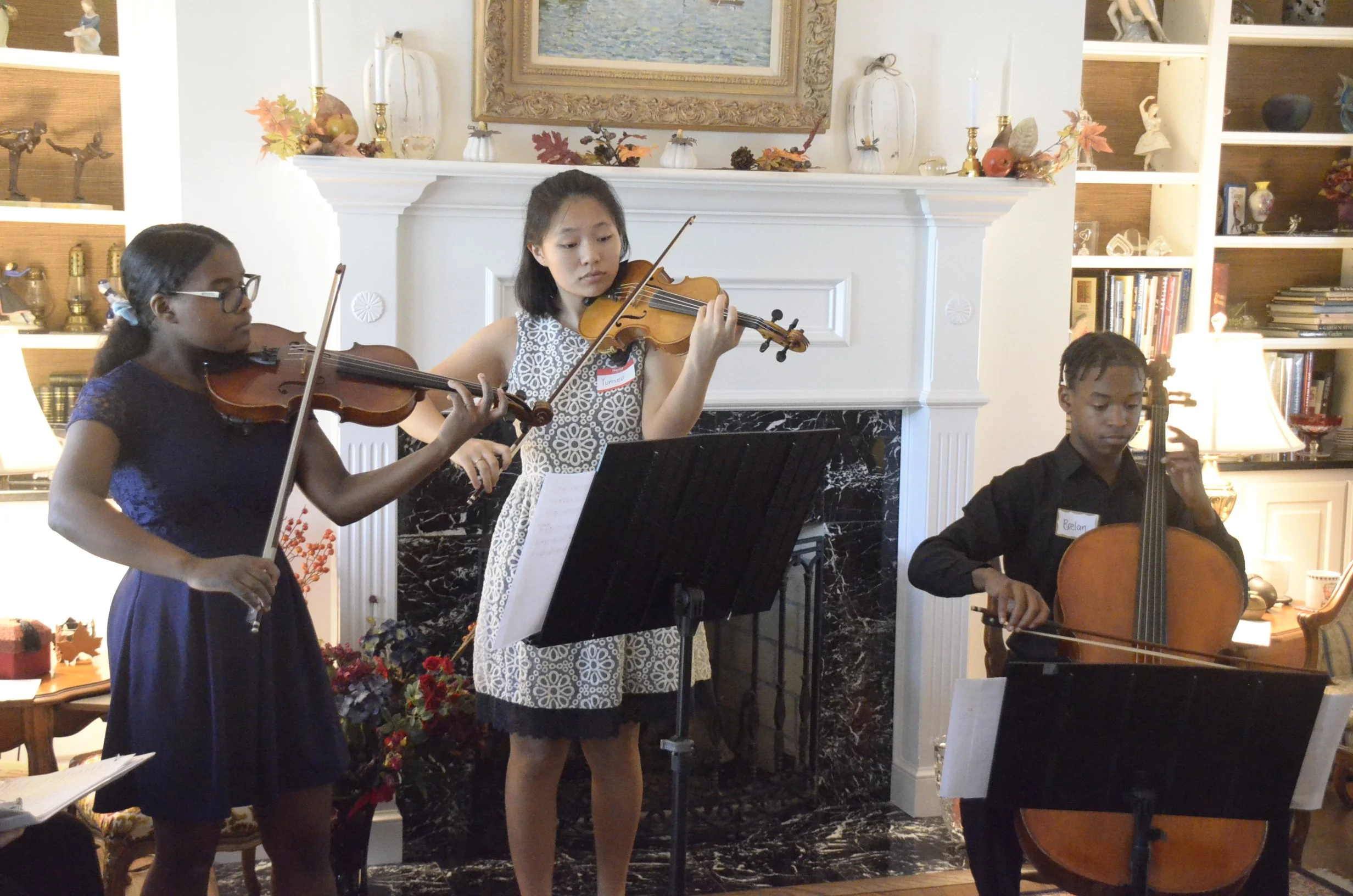 Oct 2nd SB Recital for PEO at home of Sue Wagner in Ford's Colony:  Ferusato and Tatsuyaki Takano performed by Sydney, Yunseo and Brelan Chung, and Brelan Jenkins
