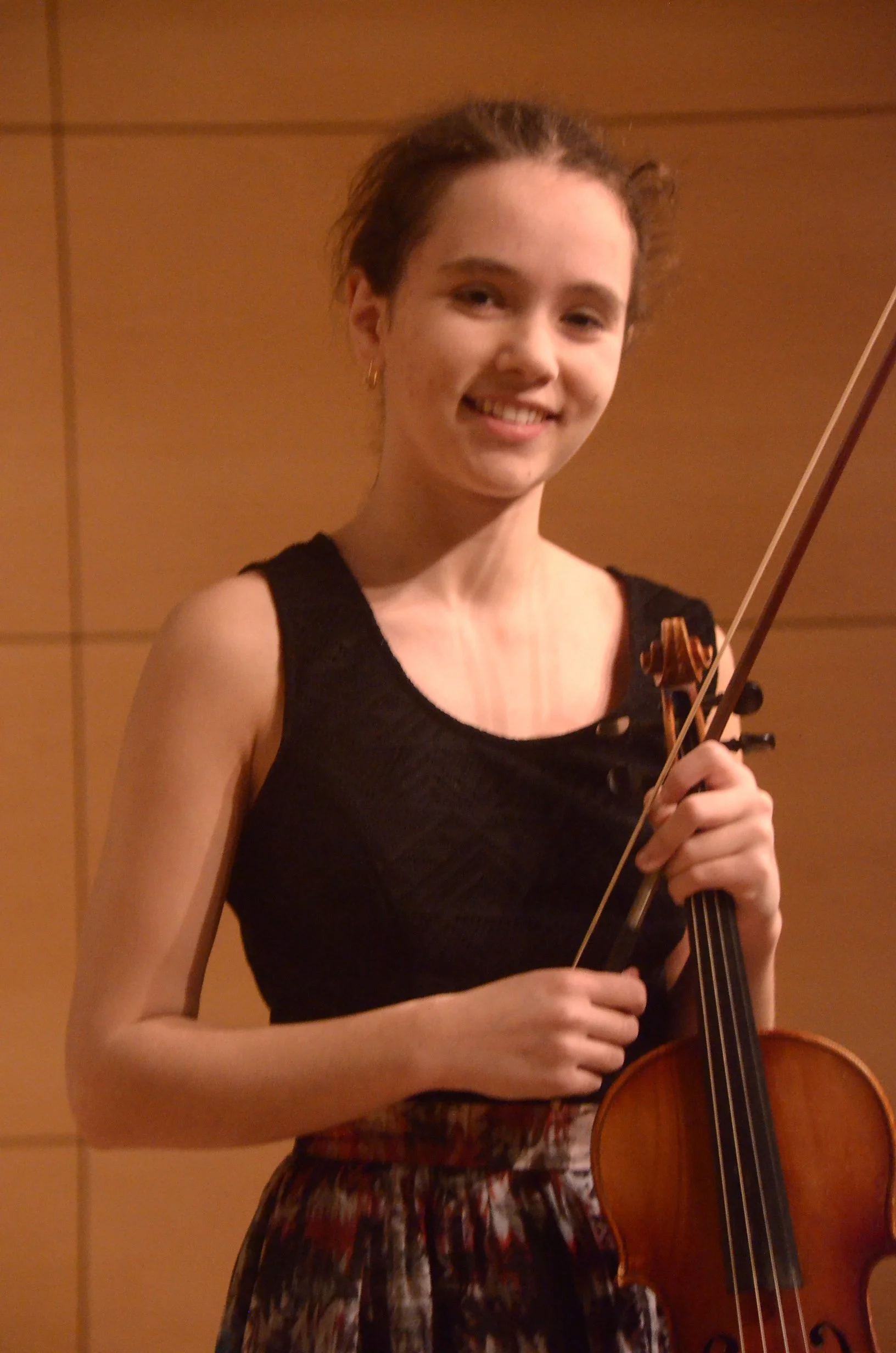 Sr. D.:  Sarah Heifetz, Violin; Second Prize, Musical Achievement Award of $750 (Co-Winner)