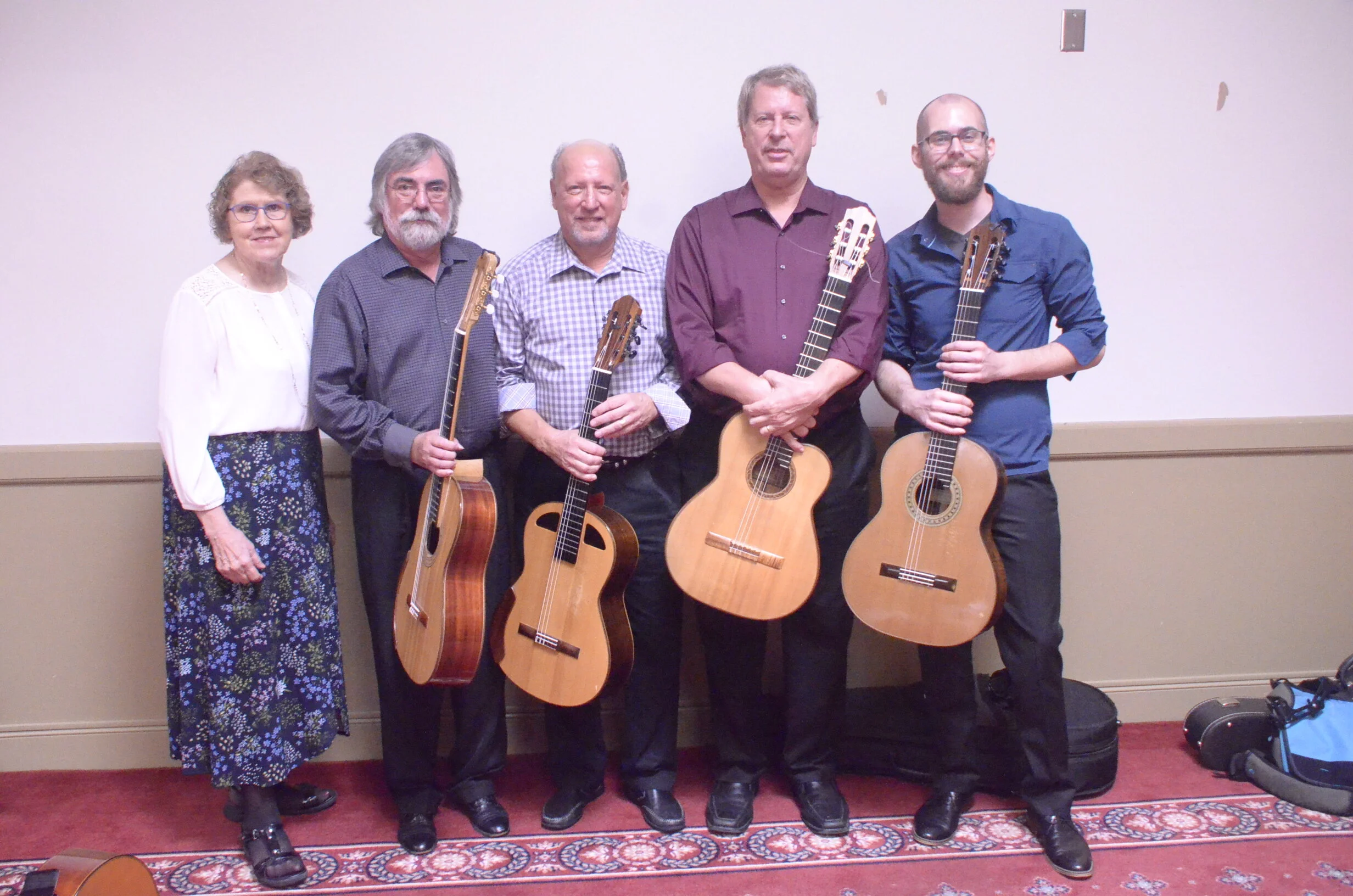 Charlene Campbell, First VP: Programs, and the Tidewater Guitar Quartet