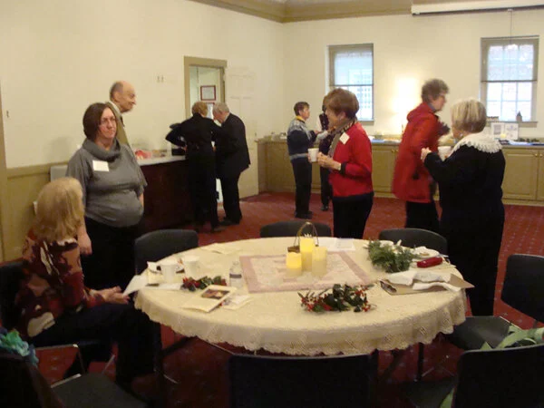 WMC members enjoy coffee and refreshments