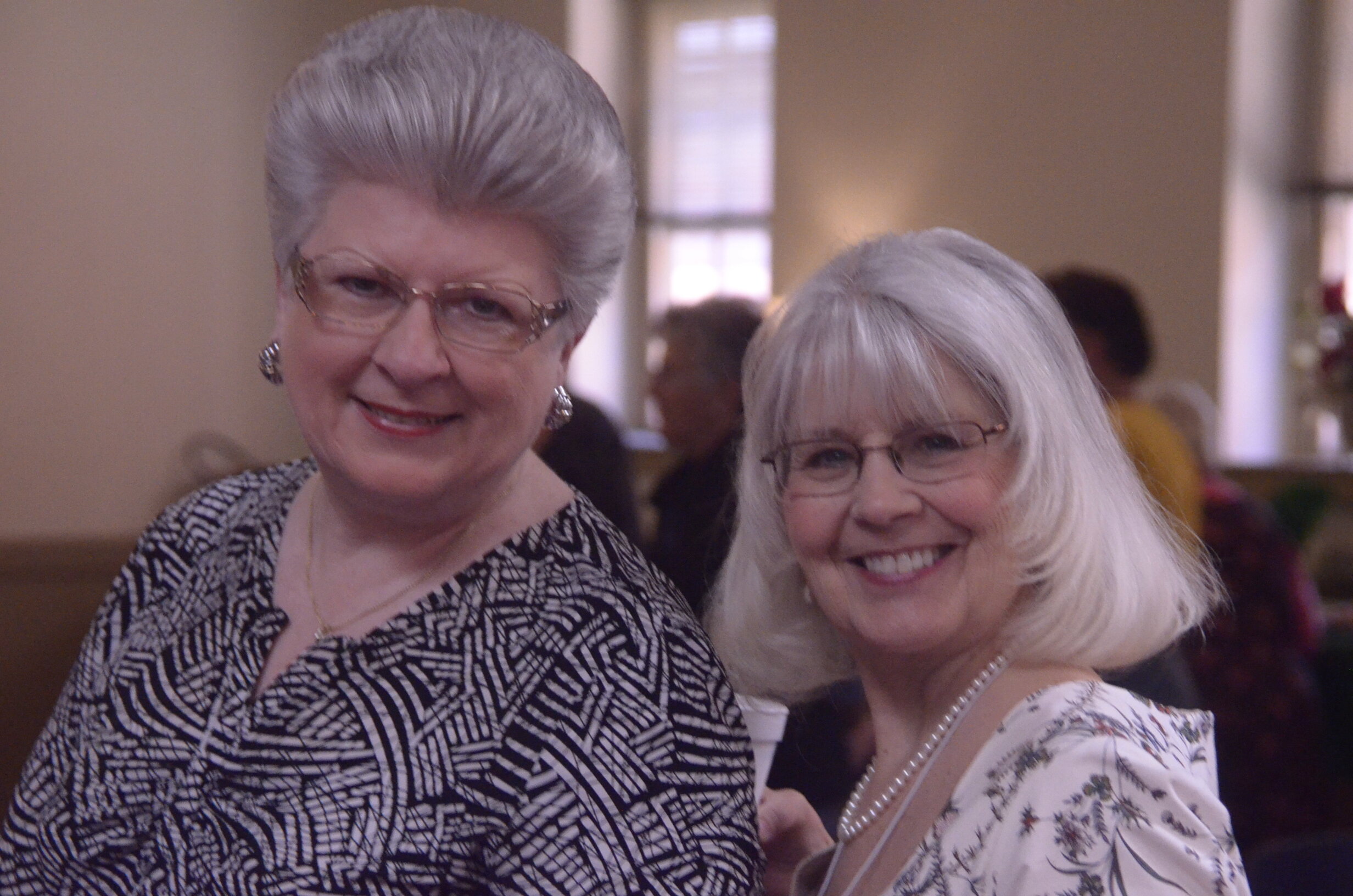 Donna Herman, Speaker Bureau Chair, and Dorothy Raskin