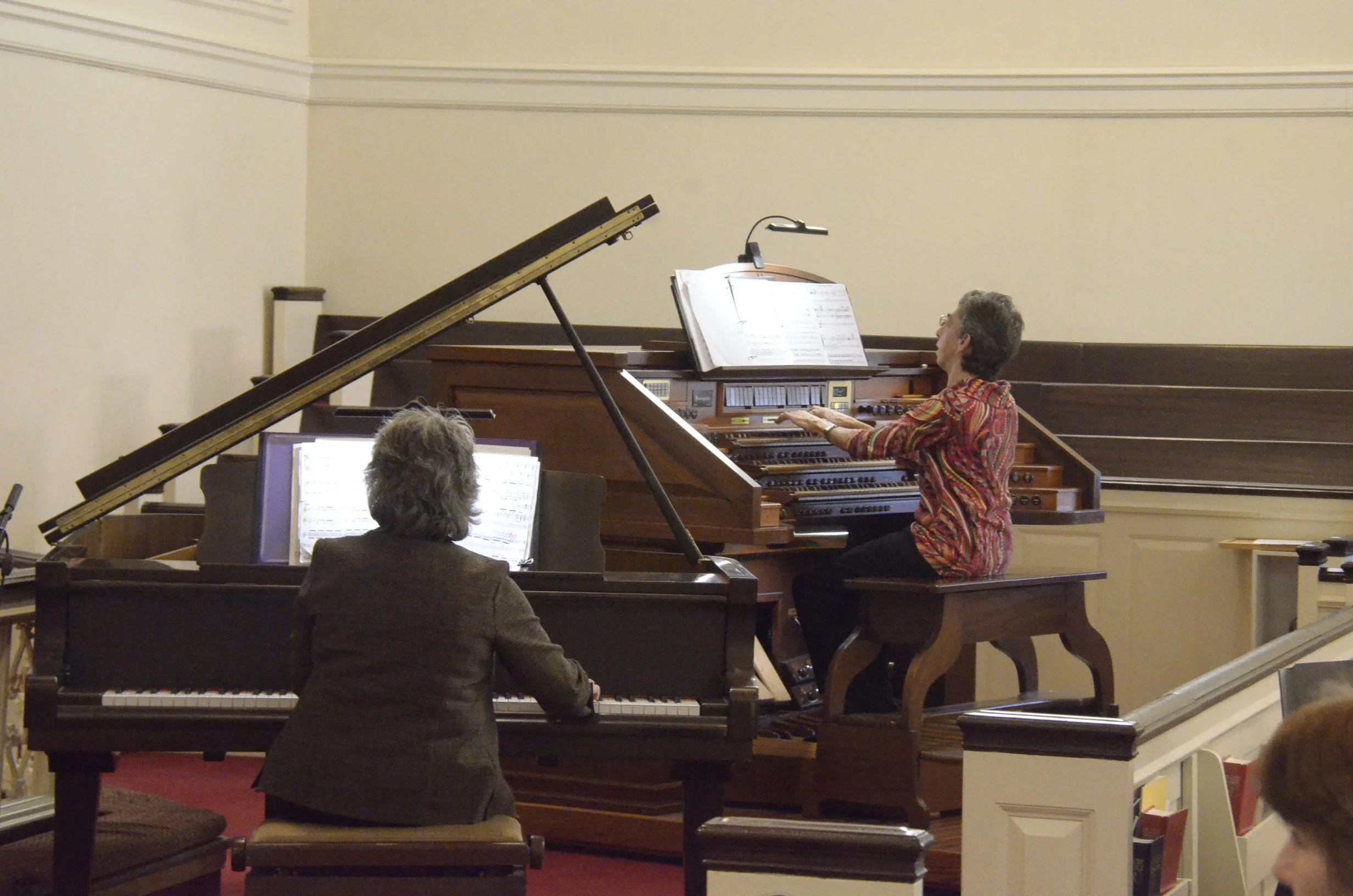 A beautiful insturment duet by Cathy Combs, Piano; and Heidi Bloch, Organ