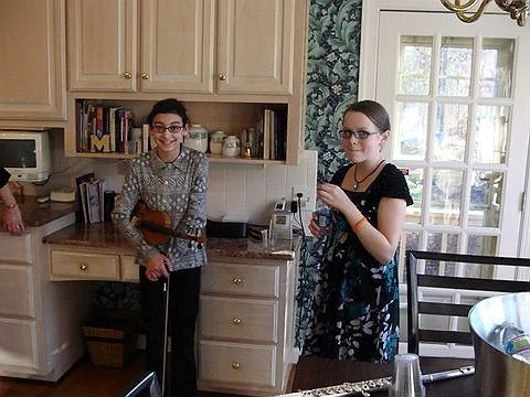 Sophie Leruth, Violin; and Moira Conley, Flute 