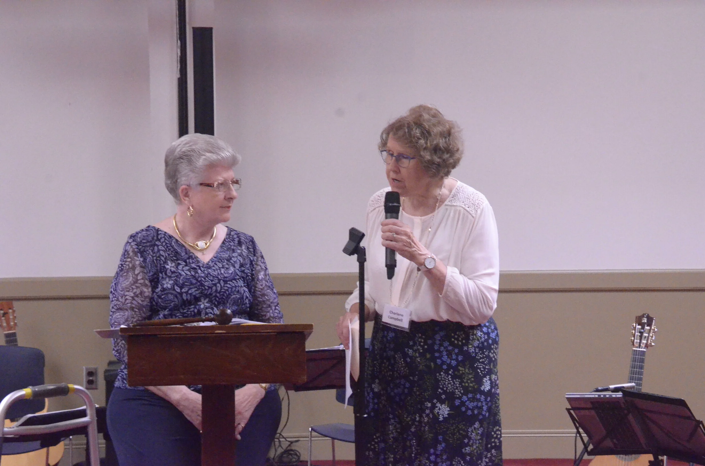 Charlene Campbell, First VP: Programs, speaks about 2017-2018 Musicales