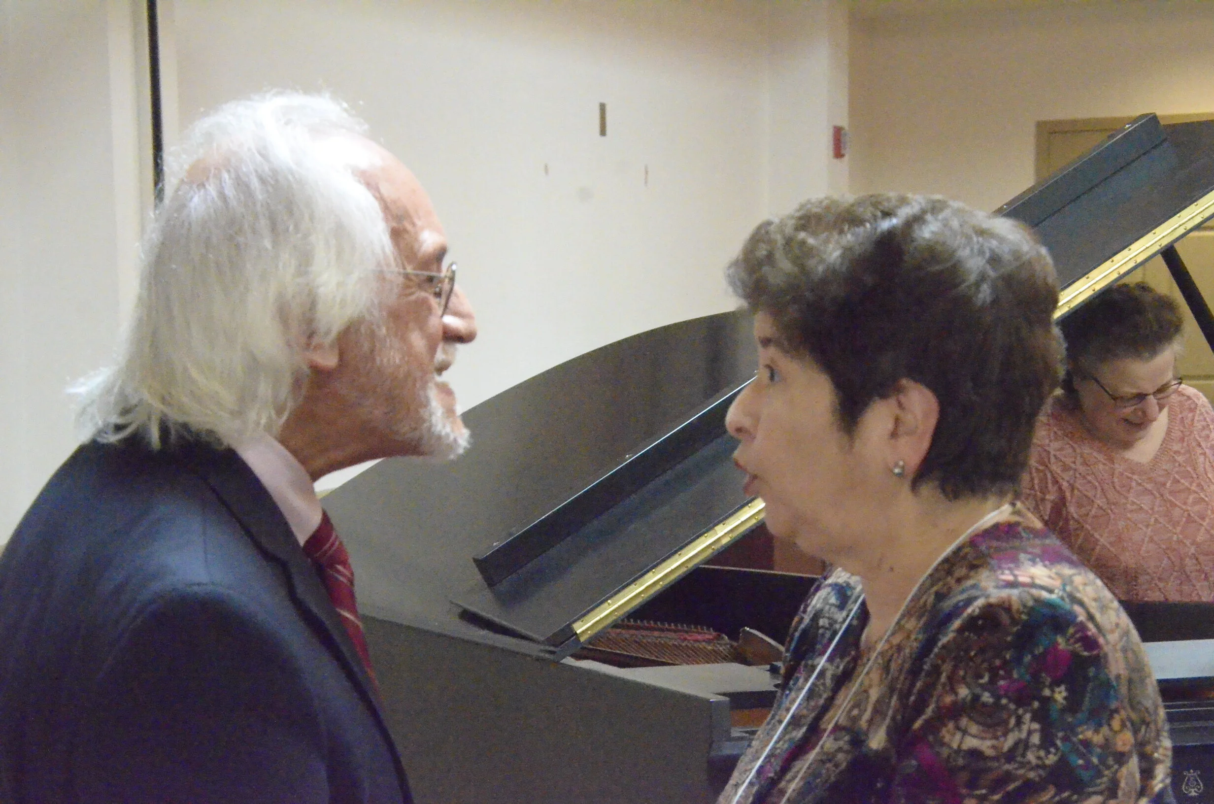 Chris and Terry Falk, WMC member, Julliard School of Music classmates