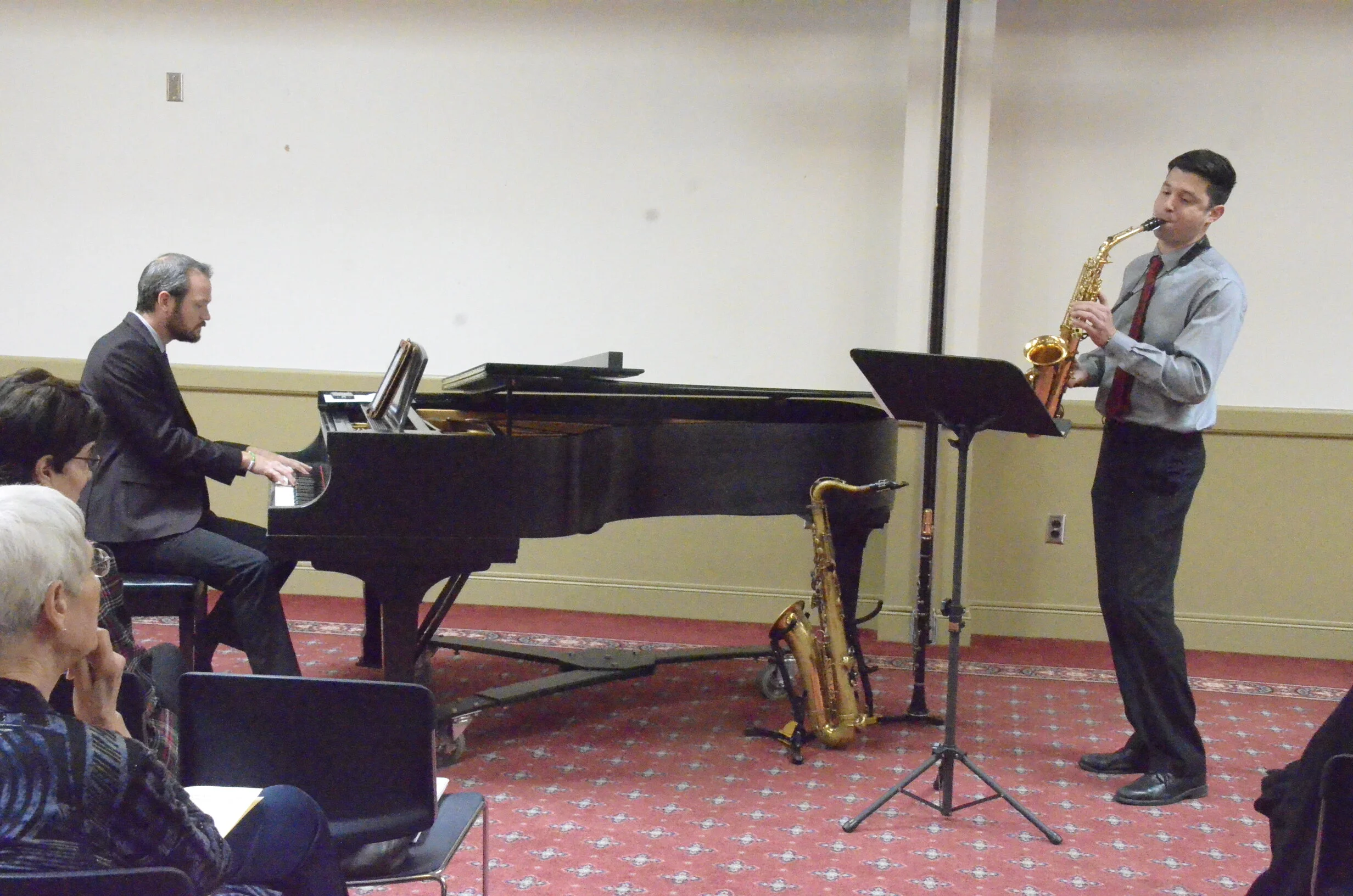 Oct 16th Musicale: WMC presents Brandon Musko, saxophone; and Randall Lawson, piano, performing American jazz and swing music from the 1920's on