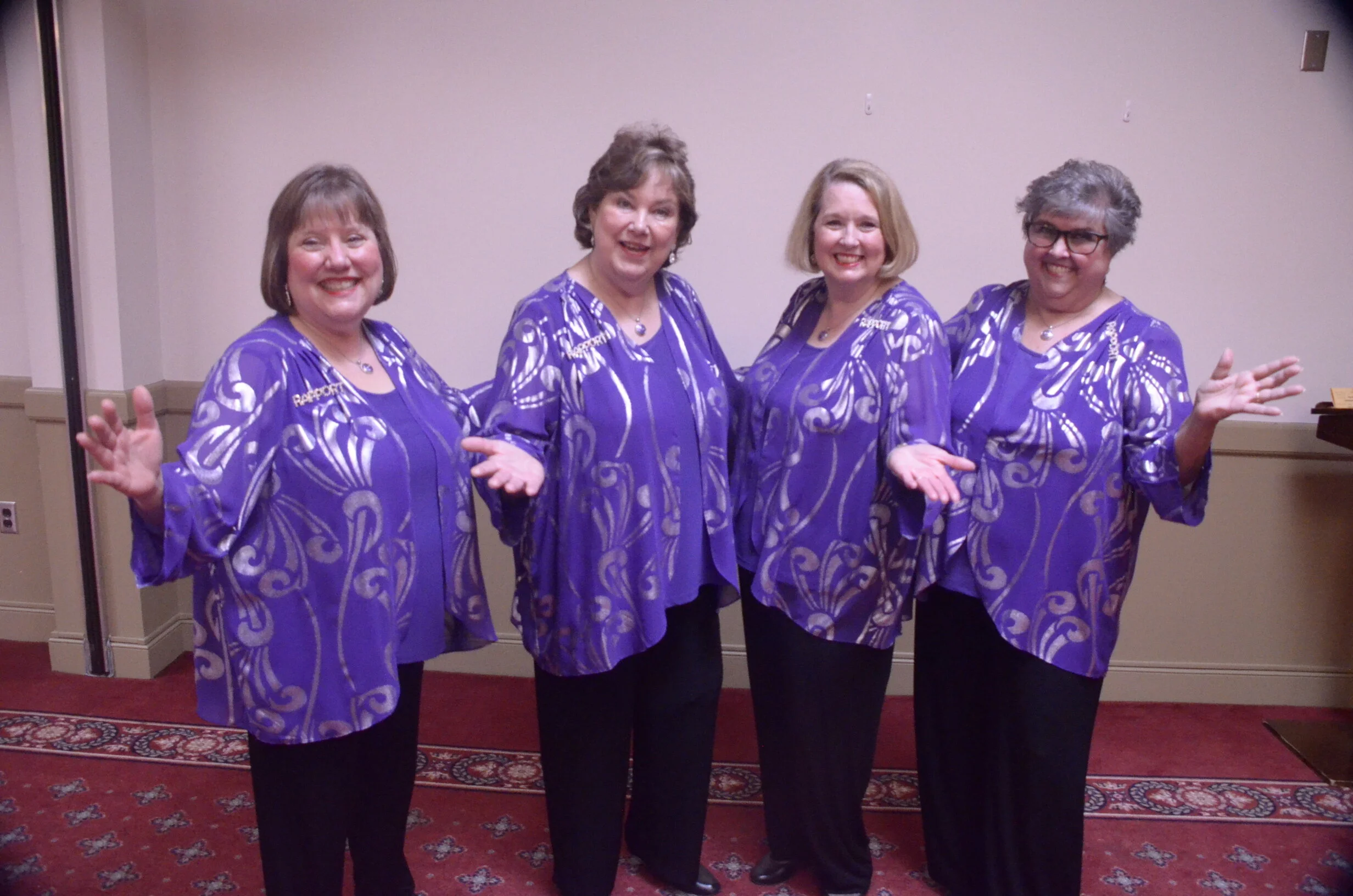 L to R:  Linda Hunt, Deb Brust, Dee Atkins, Marge Shelton