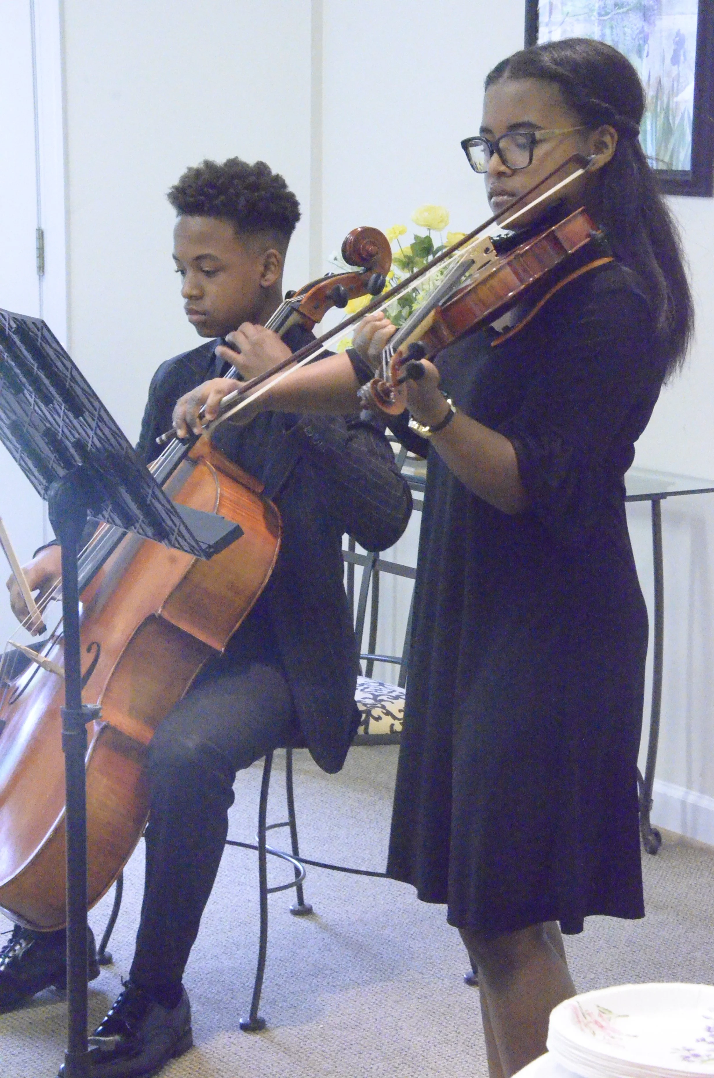 A brother and sister duet!