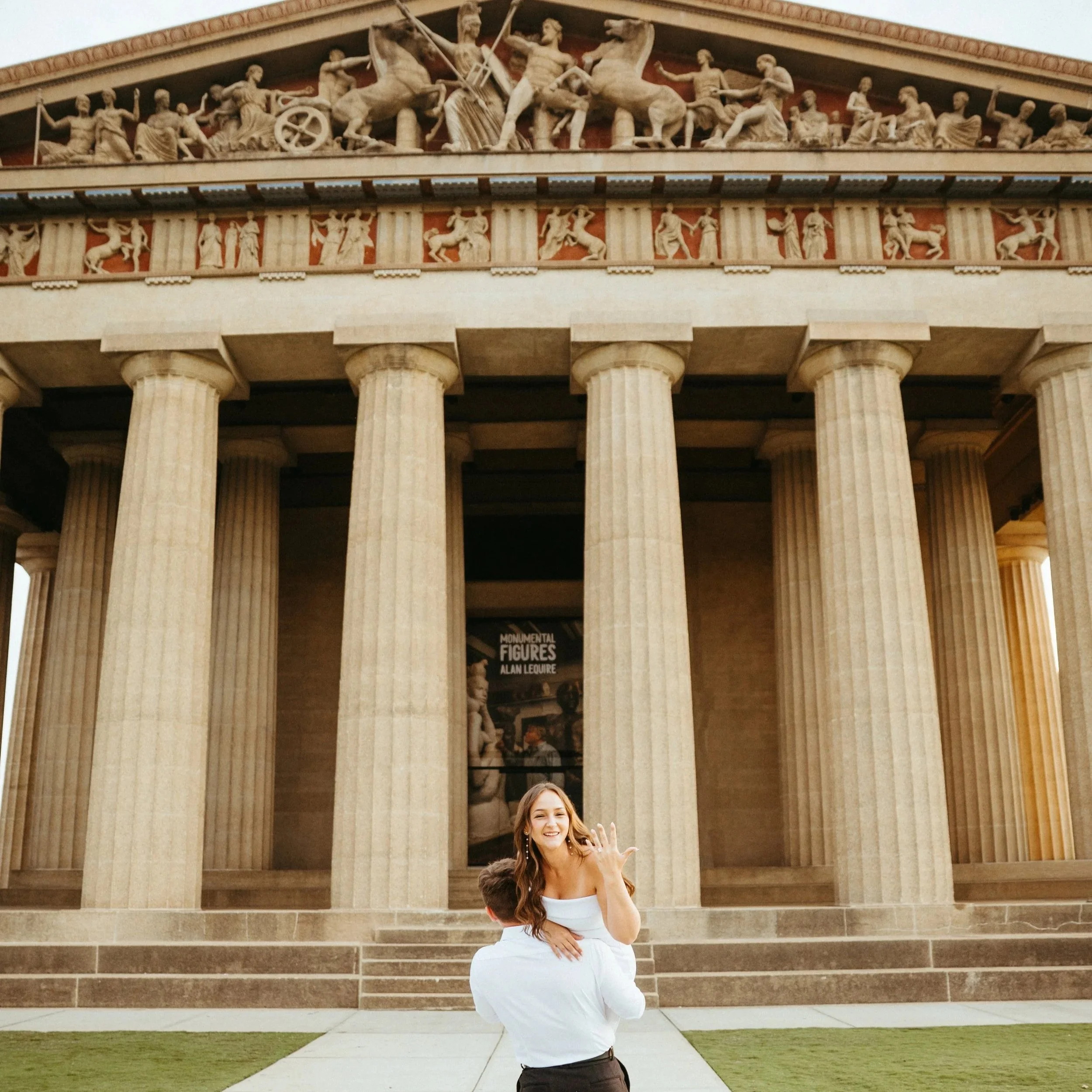 Why The Parthenon in Nashville Is the Perfect Place to Take Your Engagement Photos