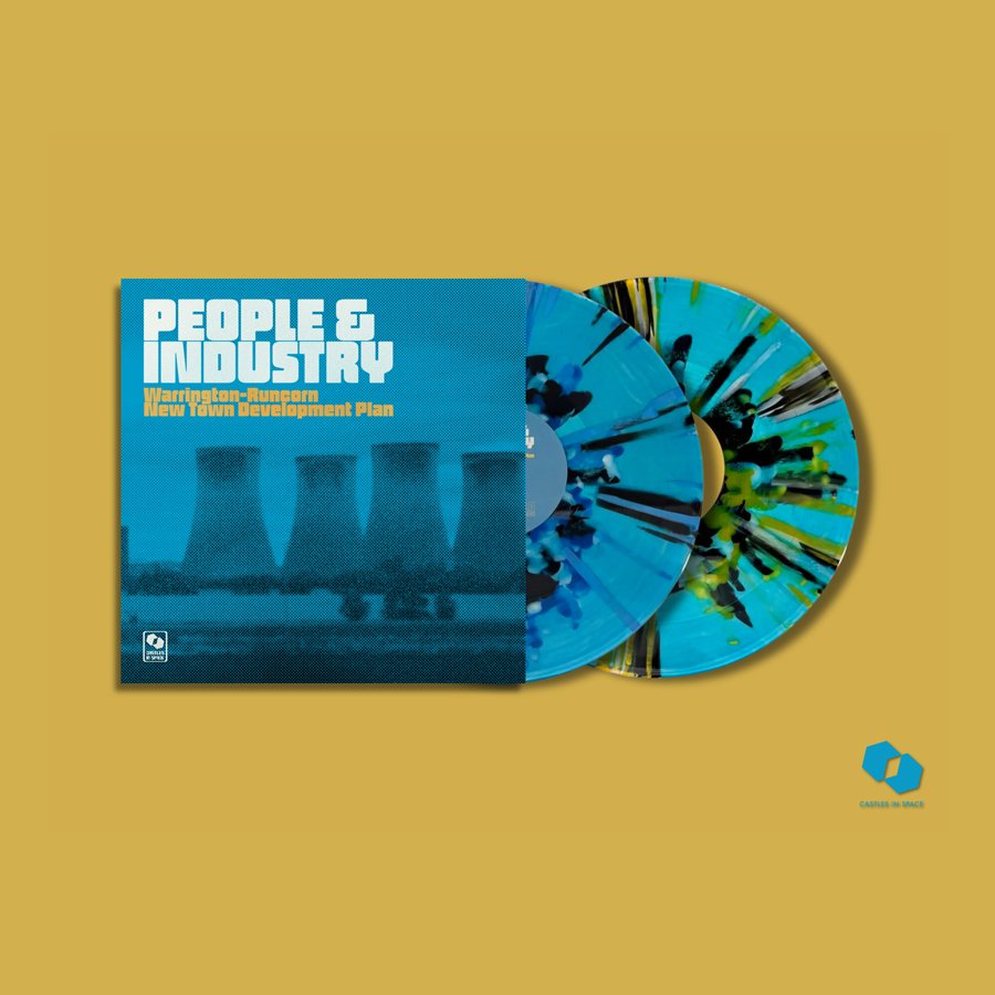 Warrington Runcorn New Town Development Plan – ‘People & Industry’ (double splatter vinyl limited edition vinyl)