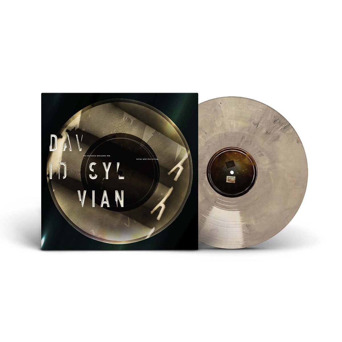 Pre-order: David Sylvian – ‘The Distance Between the Killing and the Killer‘ (indies only deluxe limited edition indies only marbled coloured vinyl in mirror board sleeve)