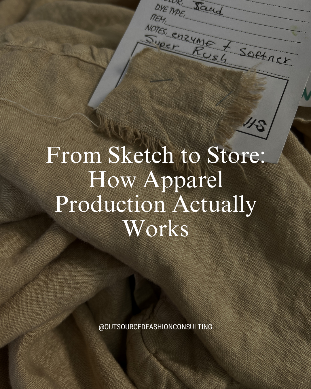From Sketch to Store: How Apparel Production Actually Works