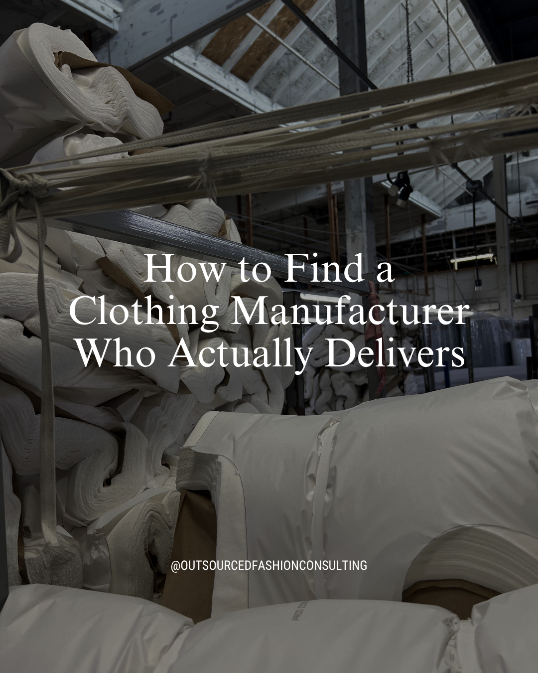 How to Find a Clothing Manufacturer Who Actually Delivers