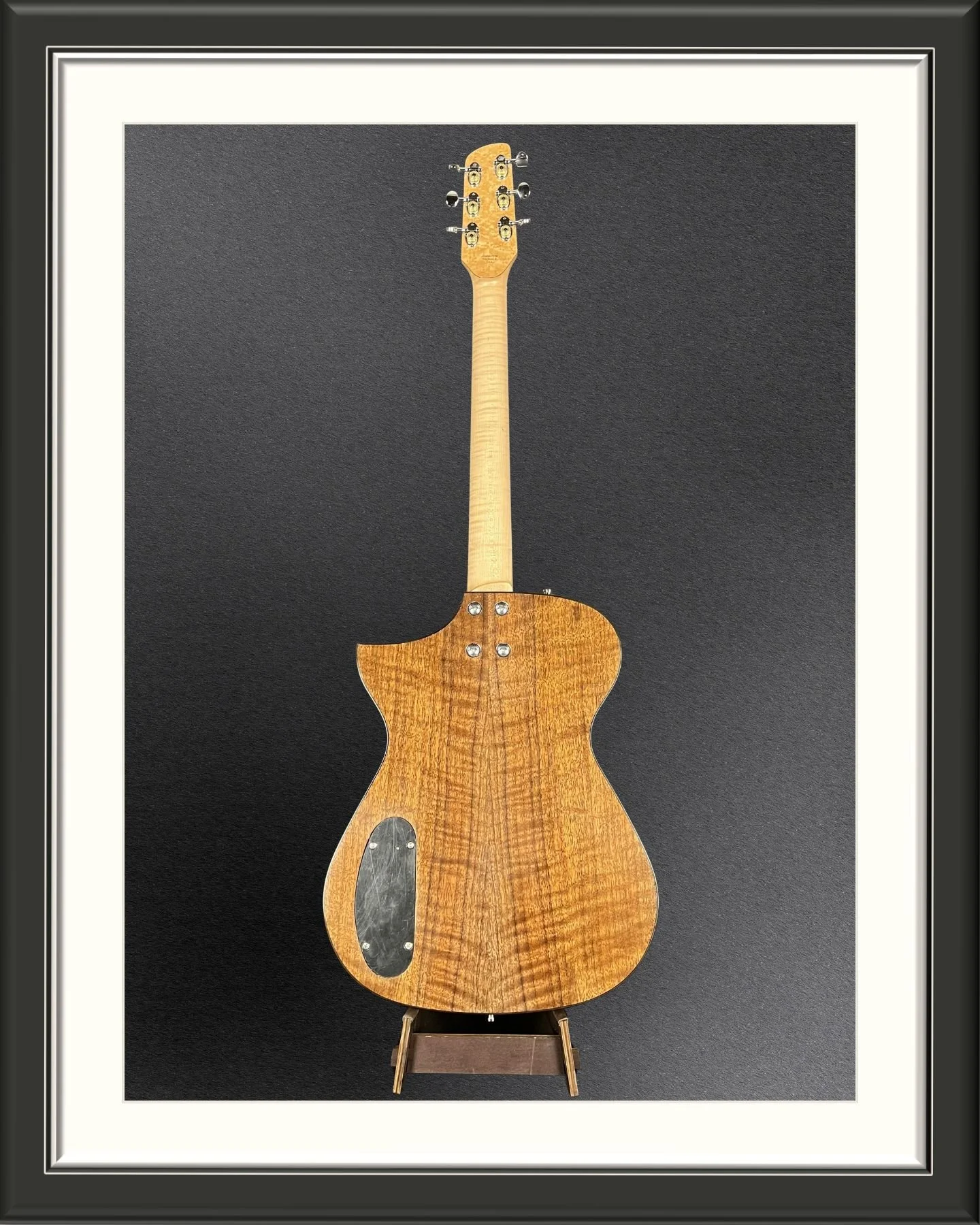 MachMachines Custom Hollow Body Electric Guitar_full back