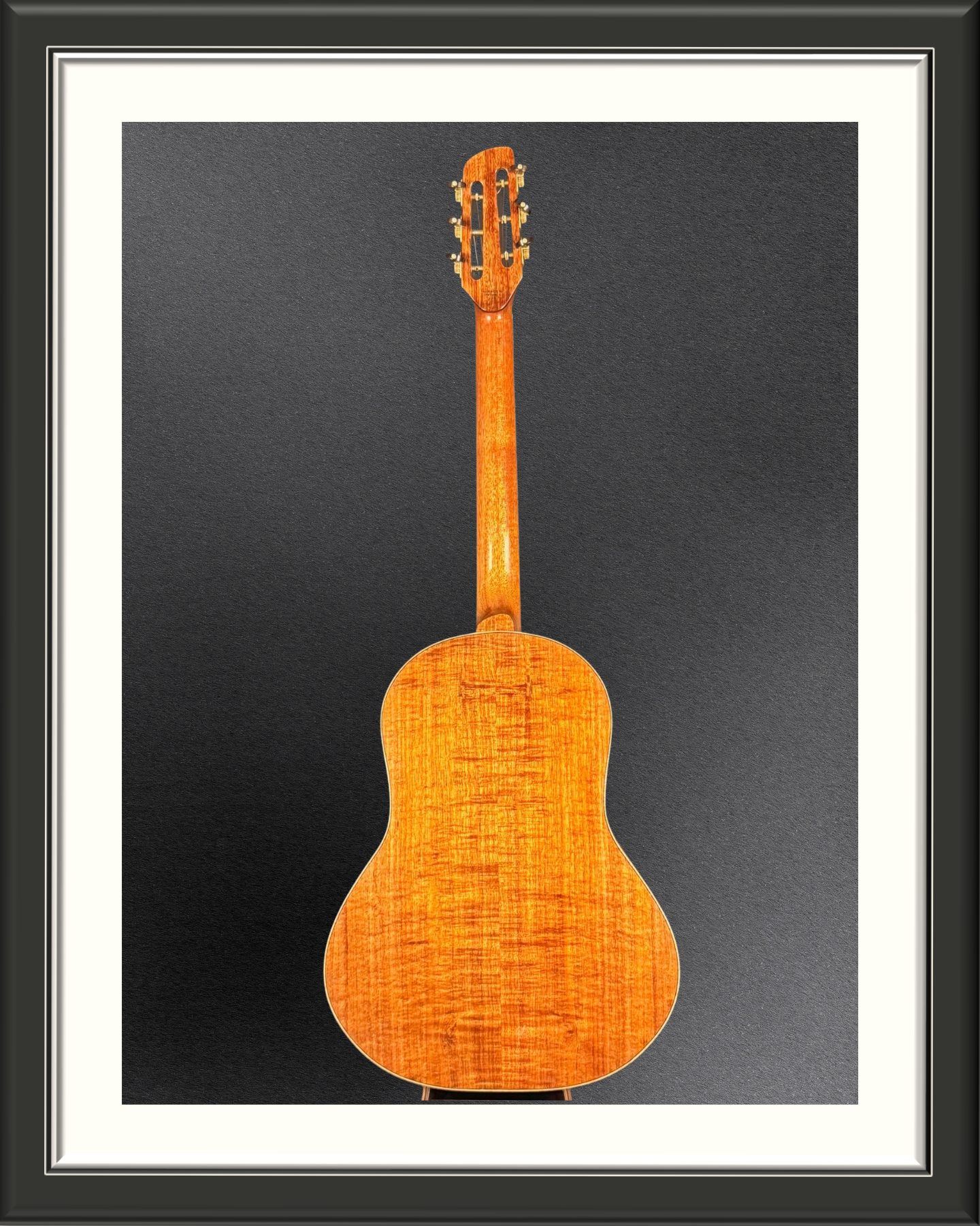 MachMachines Bell Model Acoustic Guitar in Port Orford Cedar & Tasmanian Blackwood_full back