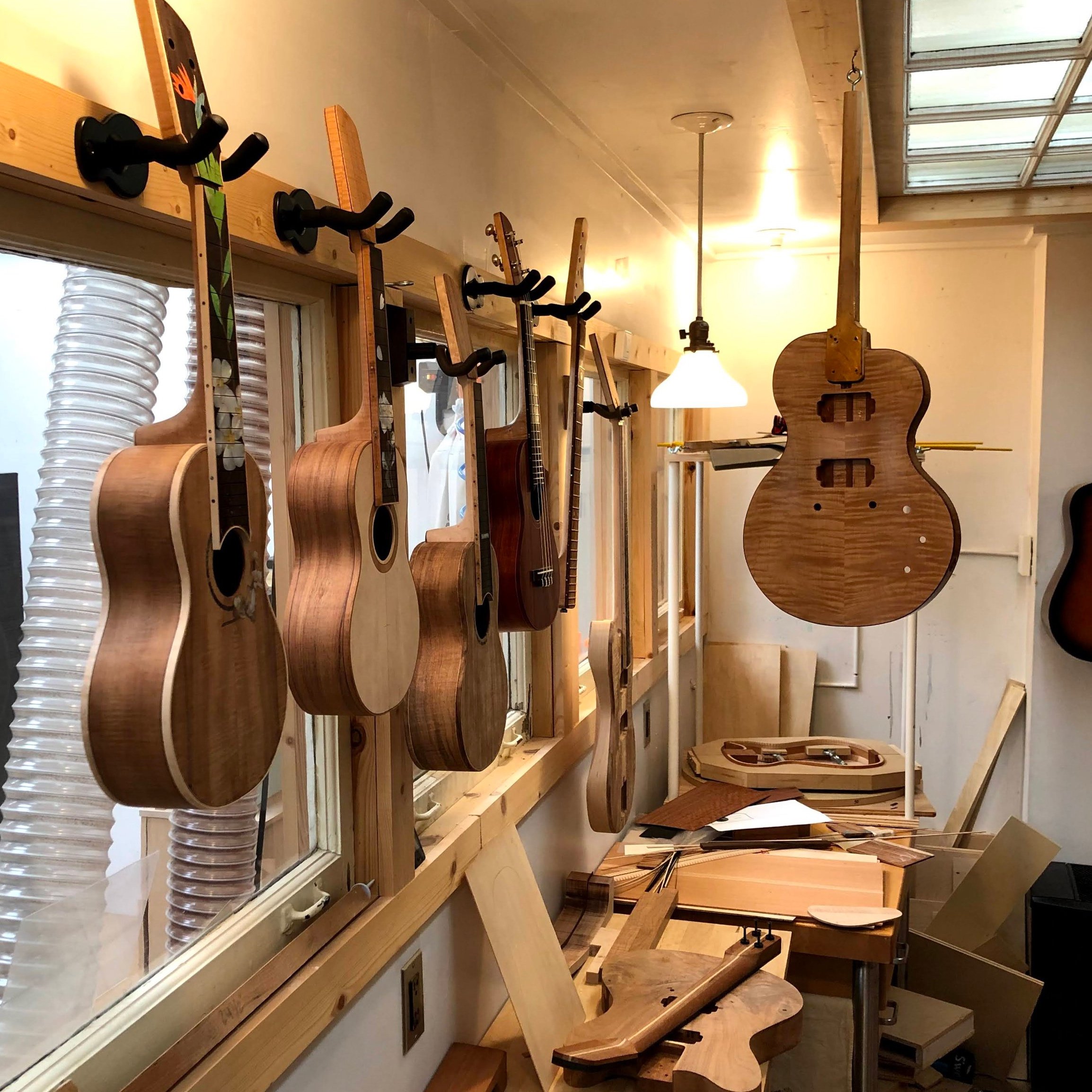 Guitars in the MachMachines shop