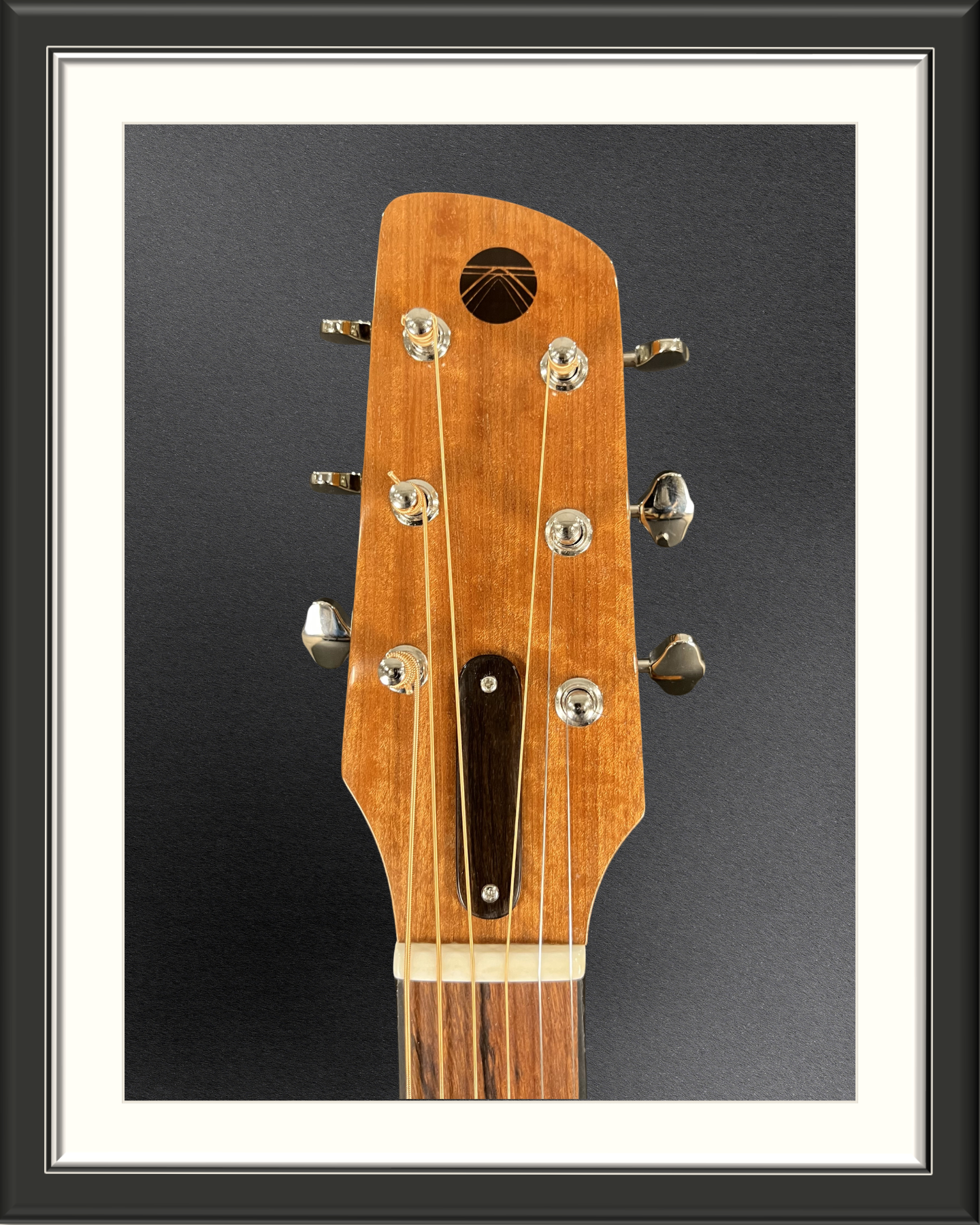 MachMachines Plymouth Model Acoustic Guitar in Honduran Mahogany_headstock front