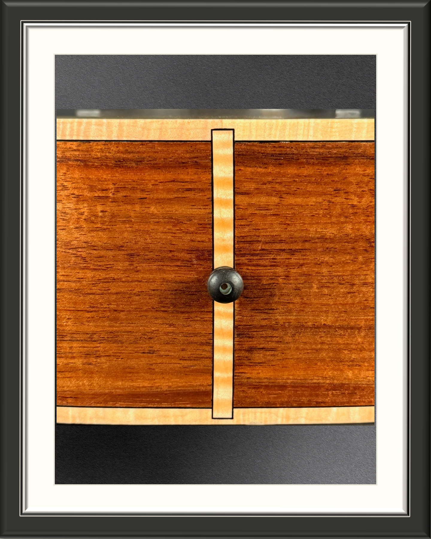 MachMachines Bell Model Acoustic Guitar in Port Orford Cedar & Tasmanian Blackwood_end graft