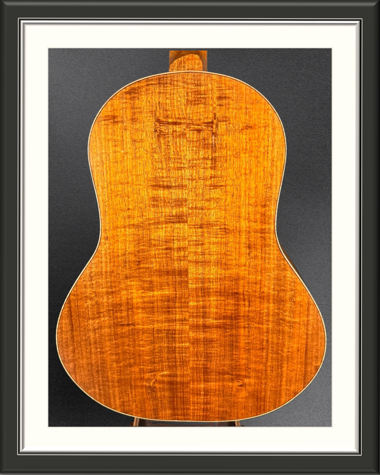 MachMachines Bell Model Acoustic Guitar in Port Orford Cedar & Tasmanian Blackwood_back body