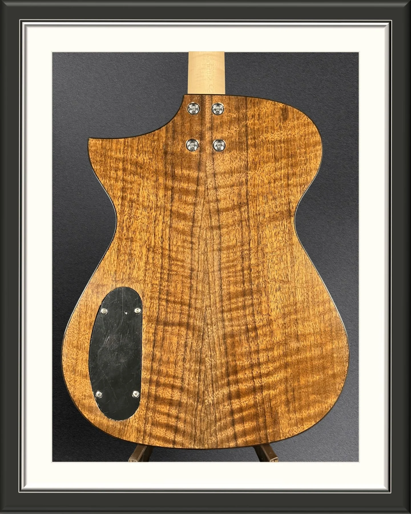 MachMachines Custom Hollow Body Electric Guitar_back body