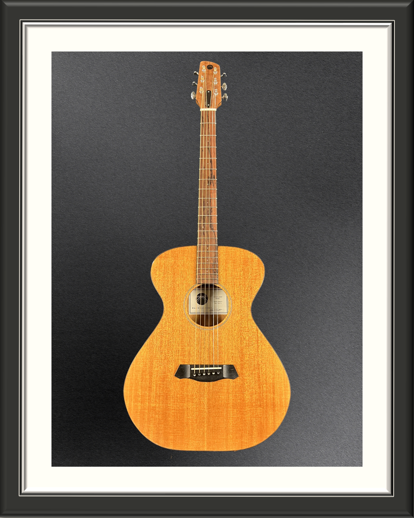 MachMachines Plymouth Model Acoustic Guitar in Honduran Mahogany_full front