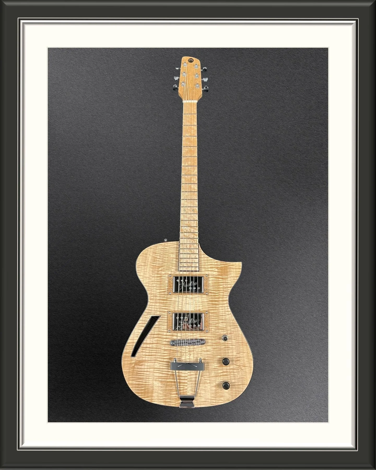 MachMachines Custom Hollow Body Electric Guitar_full front